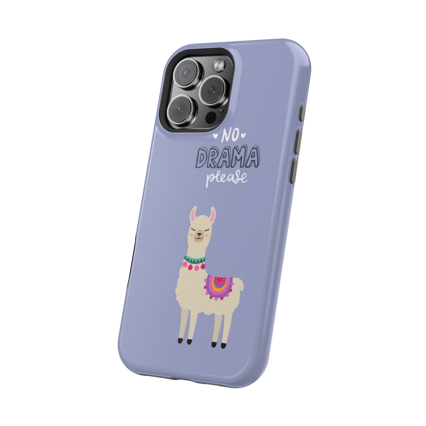 Cute Llama - No Drama MAGNETIC Tough Phone Case