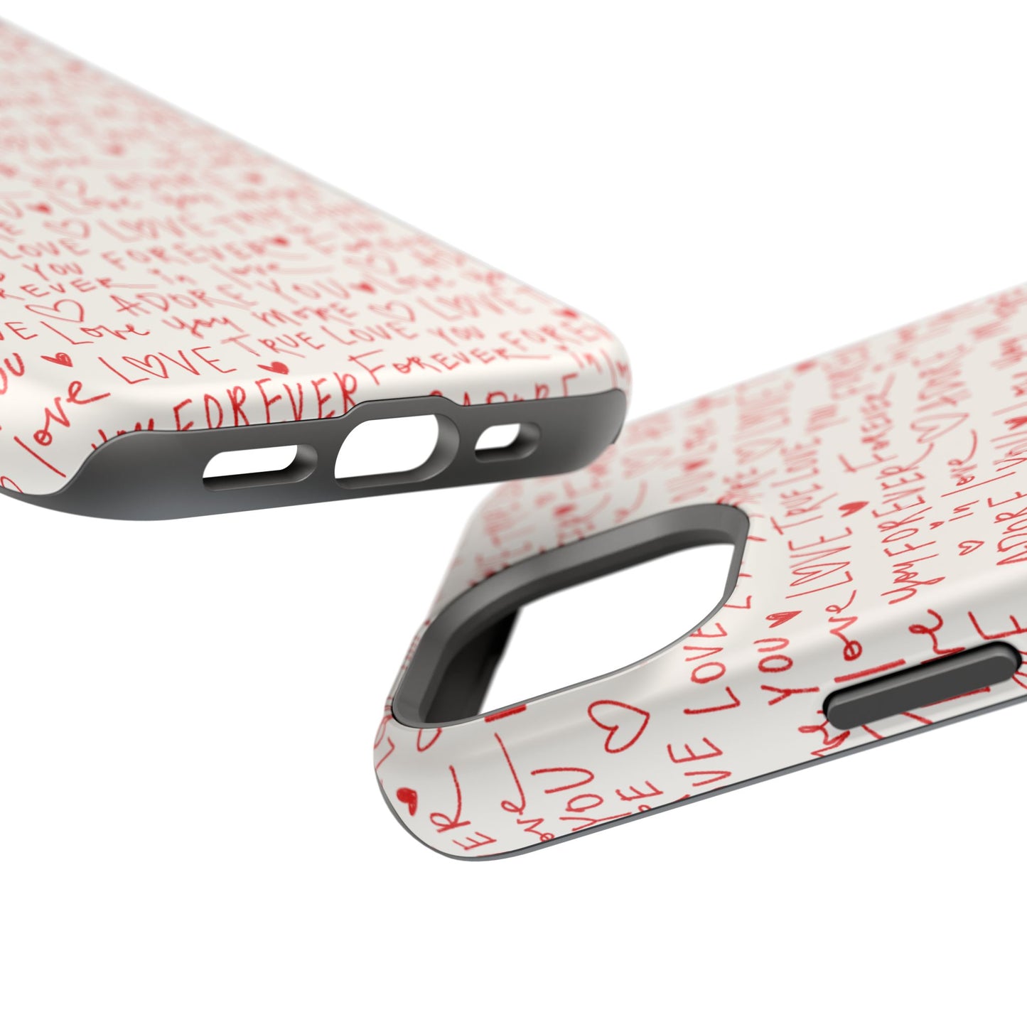 Love Hearts MAGNETIC Tough Case for iPhone, Cute Heart Design, Adore You Case, True Love Protection