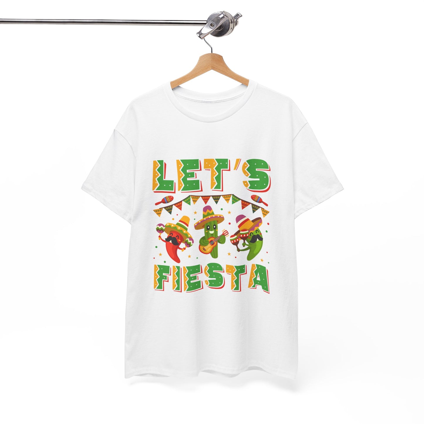 Let's Fiesta Unisex Heavy Cotton Tee - Fun Party Shirt for Celebrations