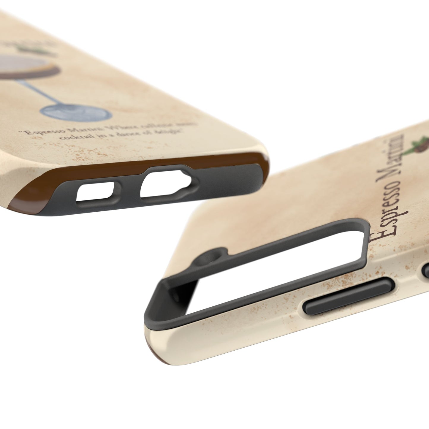 Espresso Martini Tough Phone Cases | Stylish Drink Design | Unique Gift for Cocktail Lovers | Perfect for Any Occasion