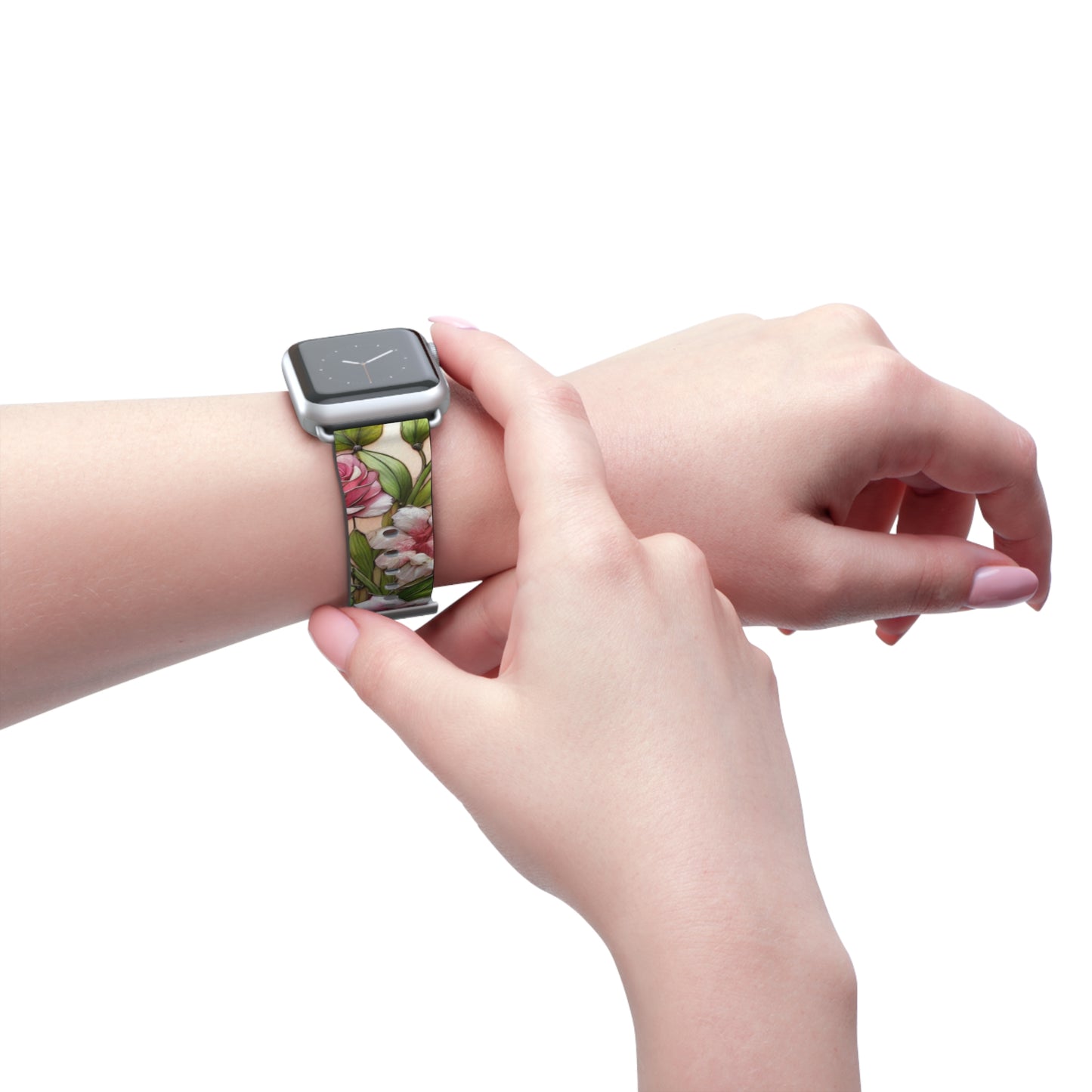 Floral Watch Band - Vibrant Bloom Design for Smartwatches