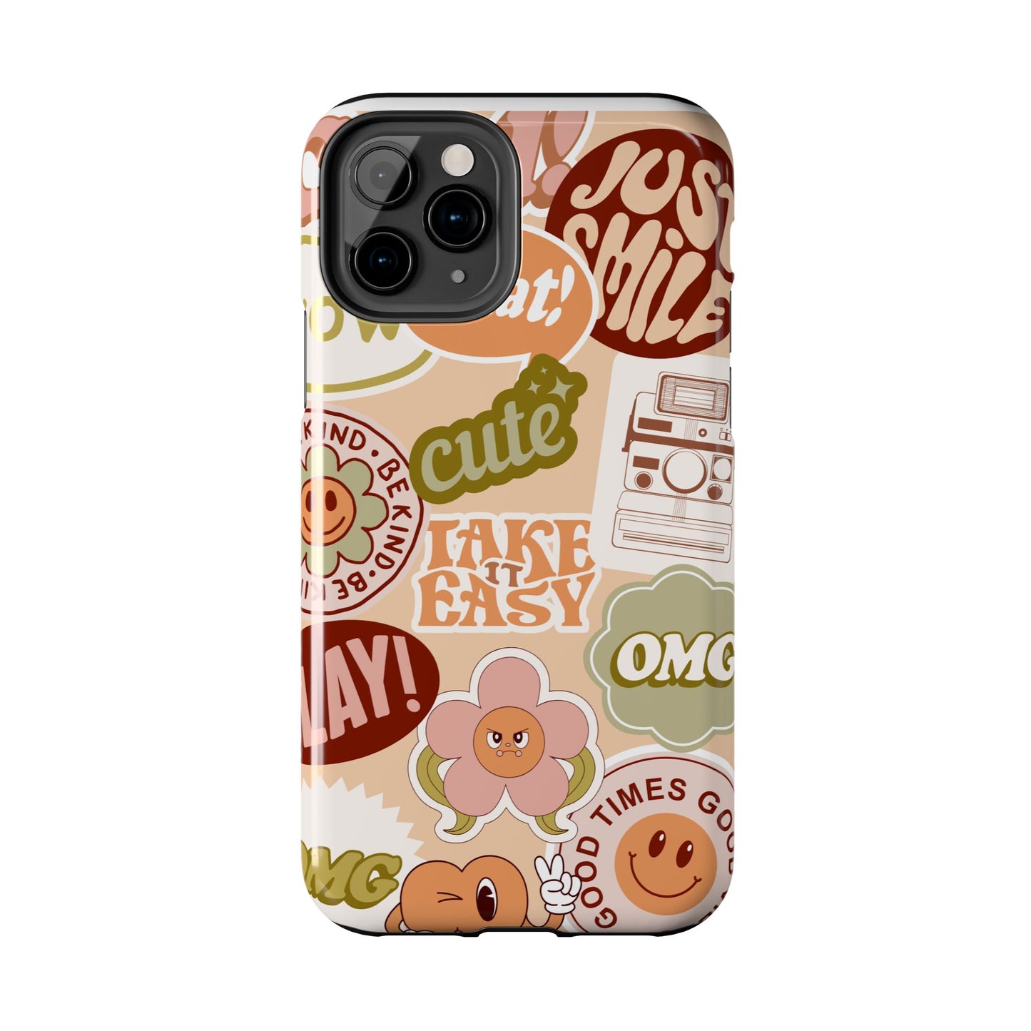 Vibrant, Positive Affirmation Sticker Phone Cases, Cute for Teens, Fun Ideas, Everyday Use