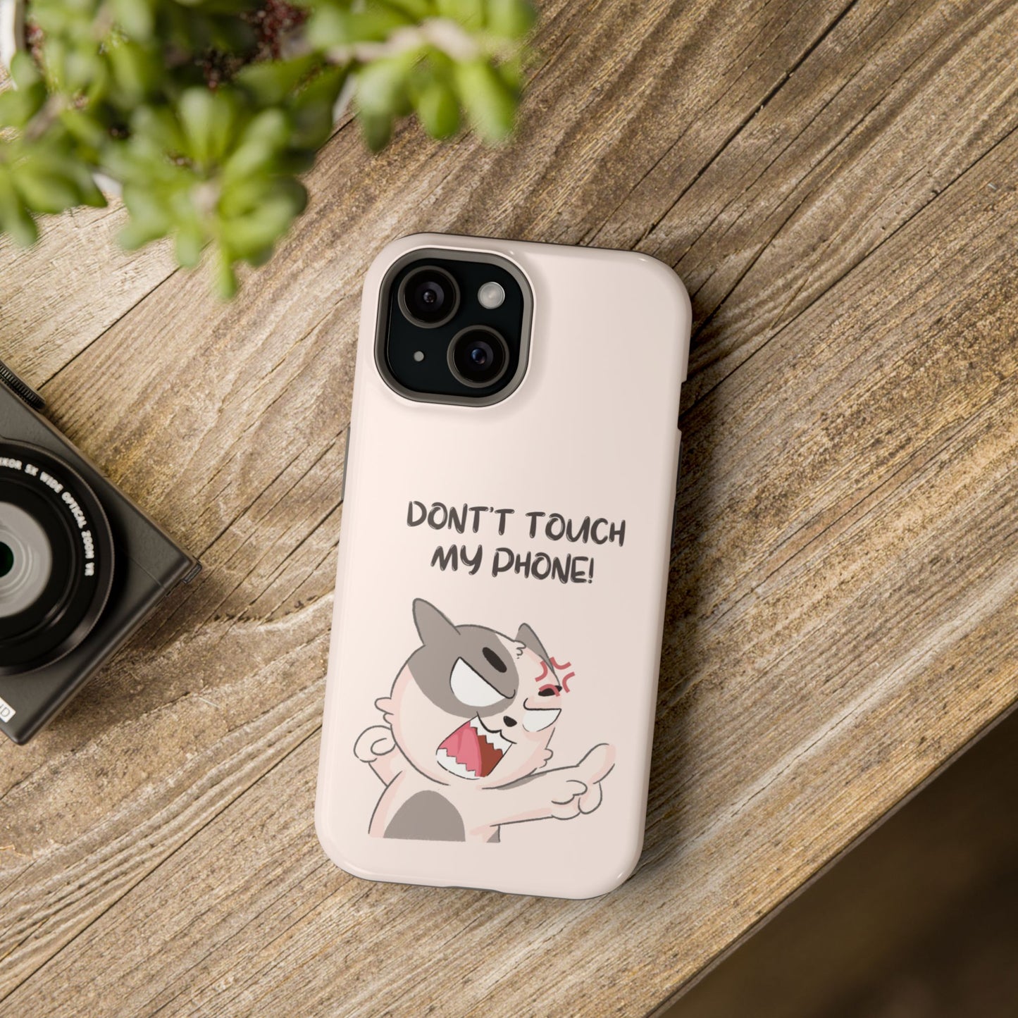 Funny Cat - Don't Touch My Phone! Tough MAGNETIC Phone Case