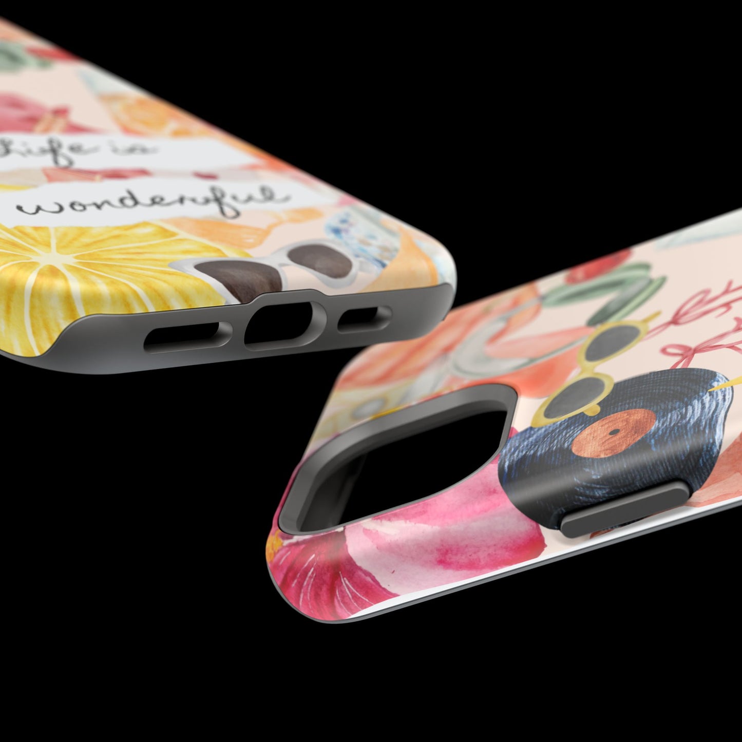 Life is Wonderful, Stylish Phone Cover, Cute Phone Accessory, Gift for Her, Summer Vibe Phone Case