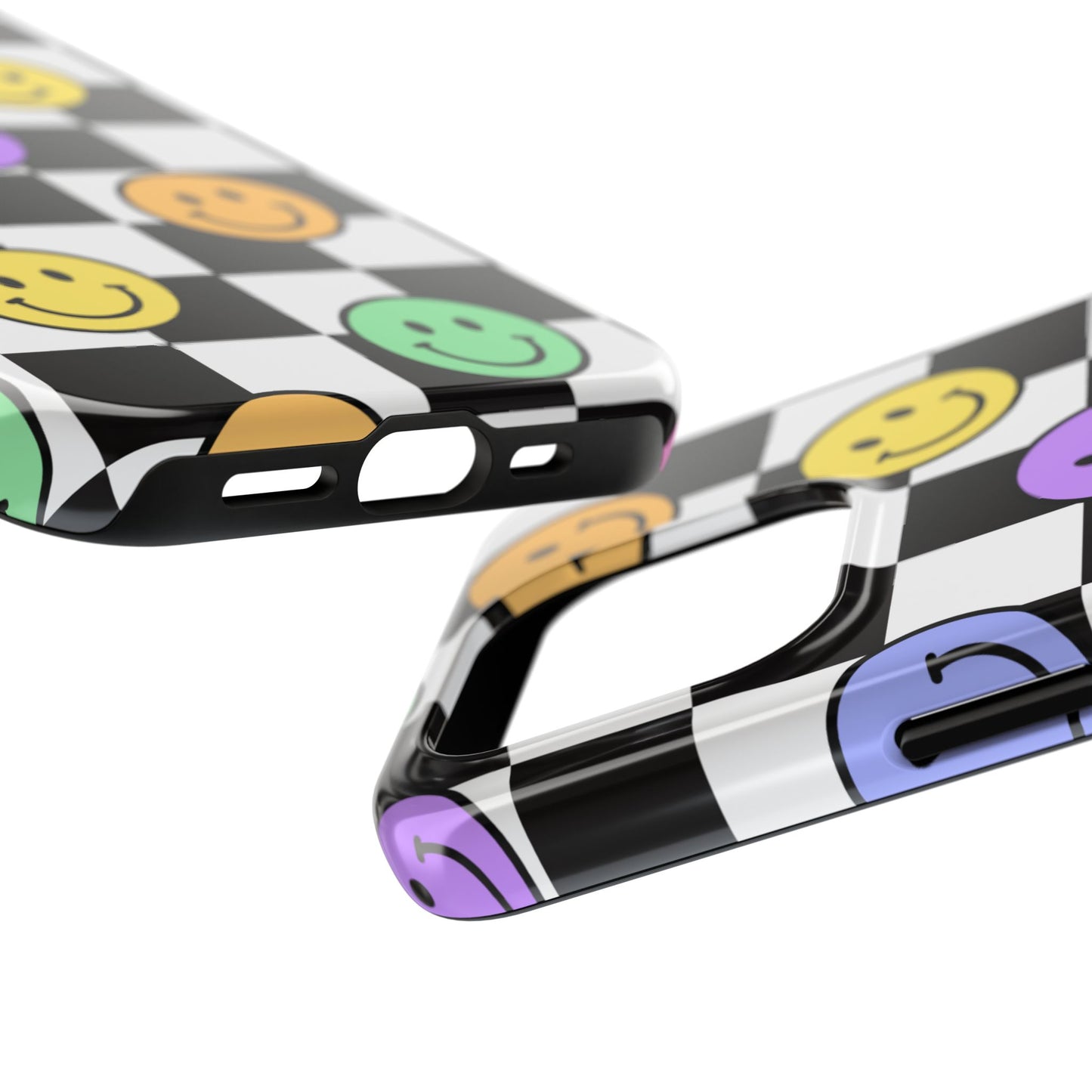 Colorful Smiley Face Phone Case, Durable Phone Cover, Fun Tech Accessories, Great for Gifts, Birthday, Holiday