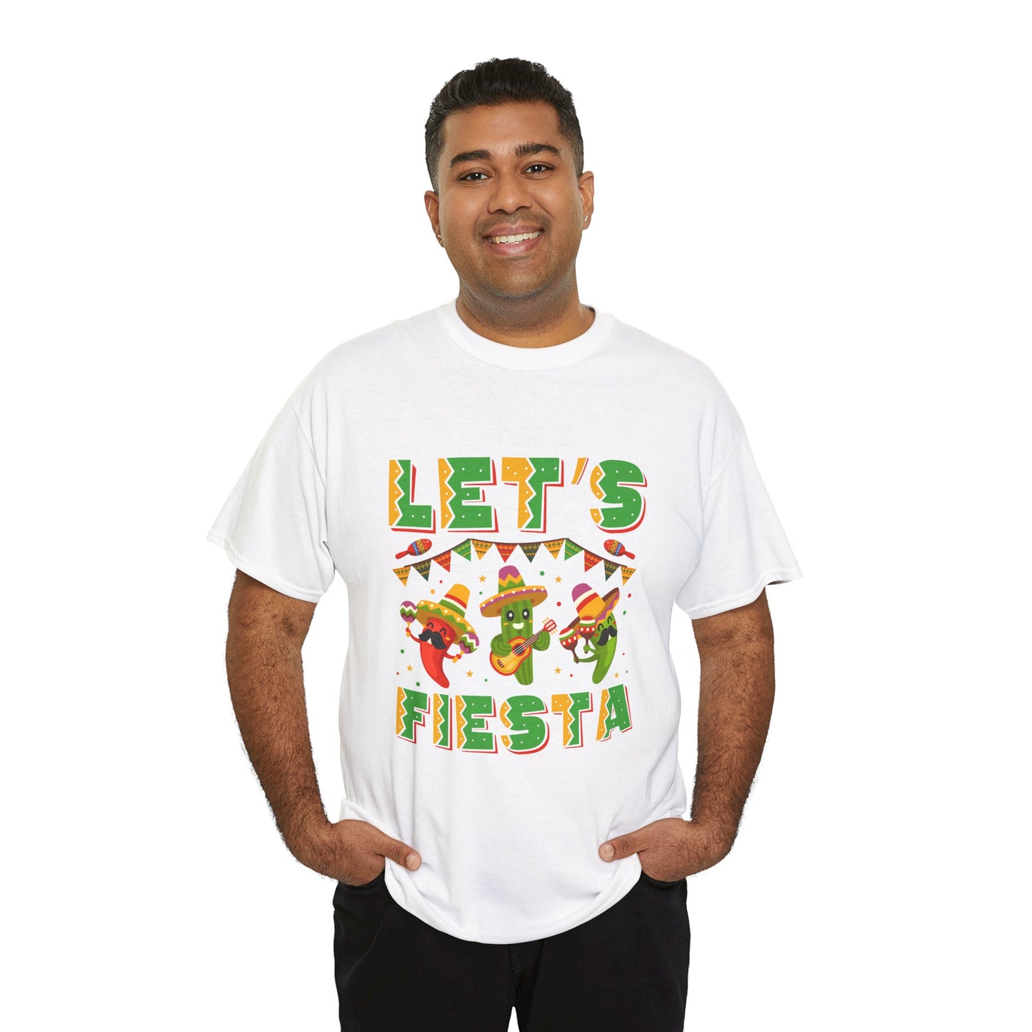 Let's Fiesta Unisex Heavy Cotton Tee - Fun Party Shirt for Celebrations