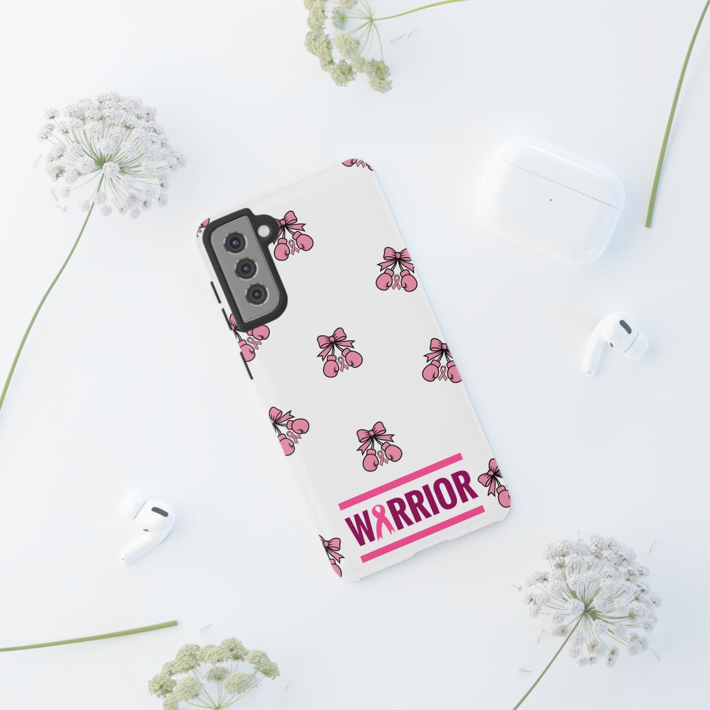 Phone Case - Pink Warrior Cancer Awareness Gift for Breast Cancer Survivor for Samsung