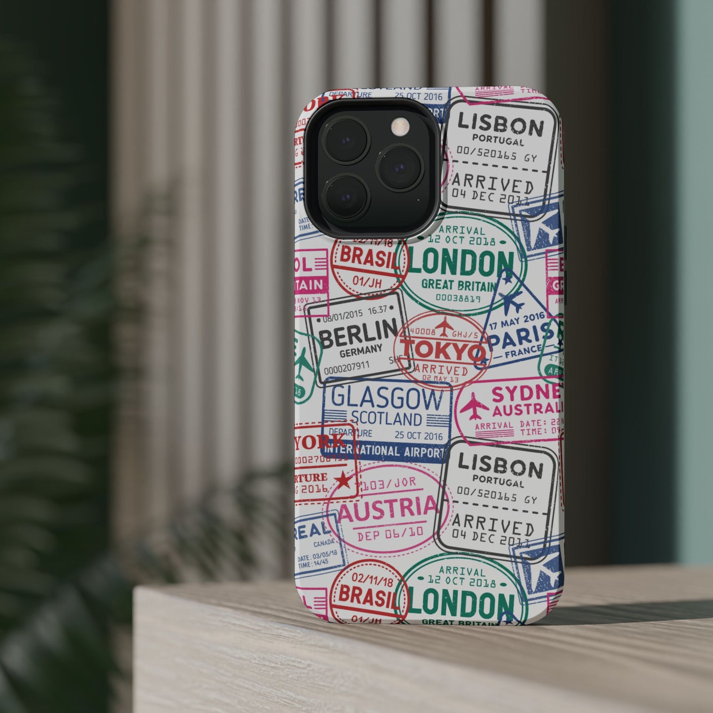 Travel-Inspired, Passport, Travelers, Adventure Stamp, Unique MAGNETIC Phone Case