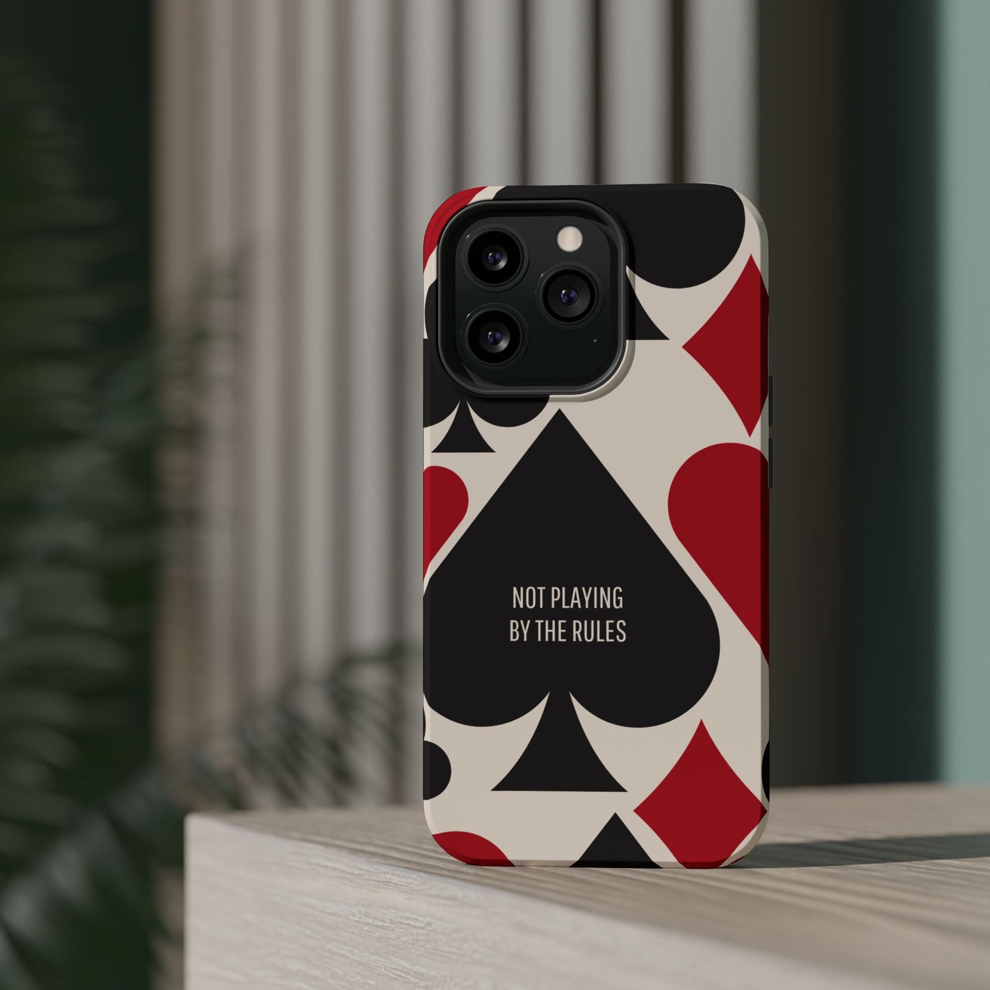 Bold Playing Card Tough Phone Case - Not Playing by the Rules for Iphone