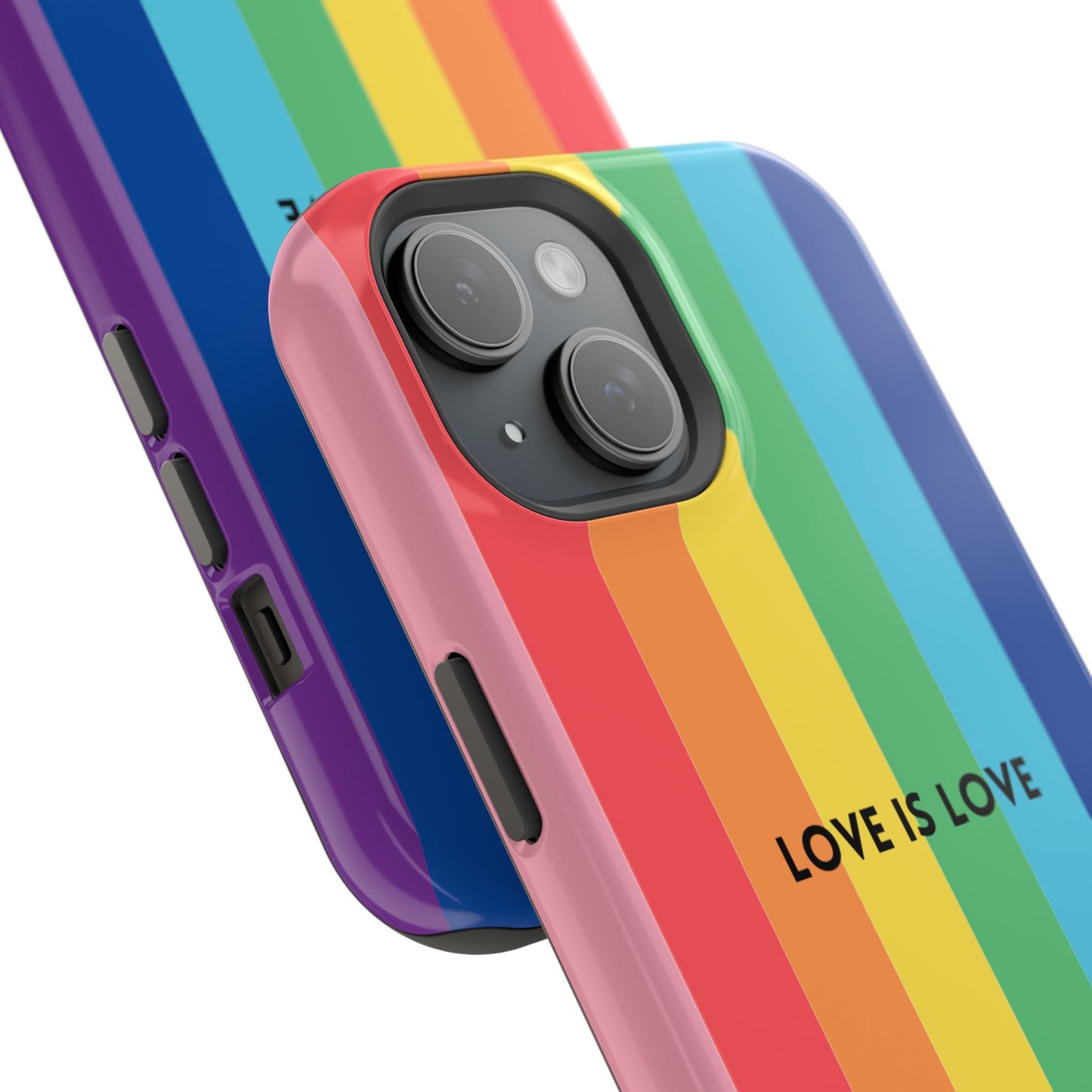 lOVE IS LOVE- Rainbow, LGBTQ+ Pride MAGNETIC Phone Case