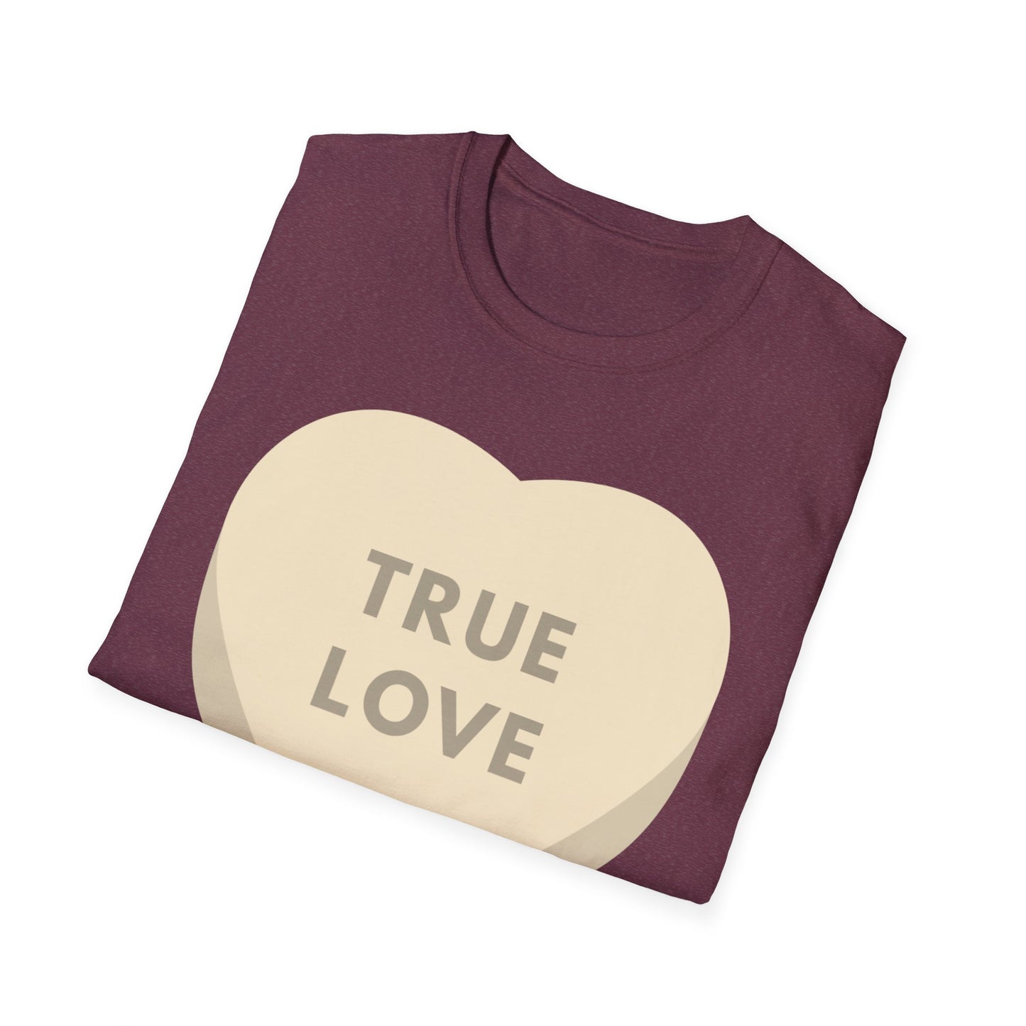 Couples Heart Graphic Unisex Softstyle T-Shirt - 'True Love' Design