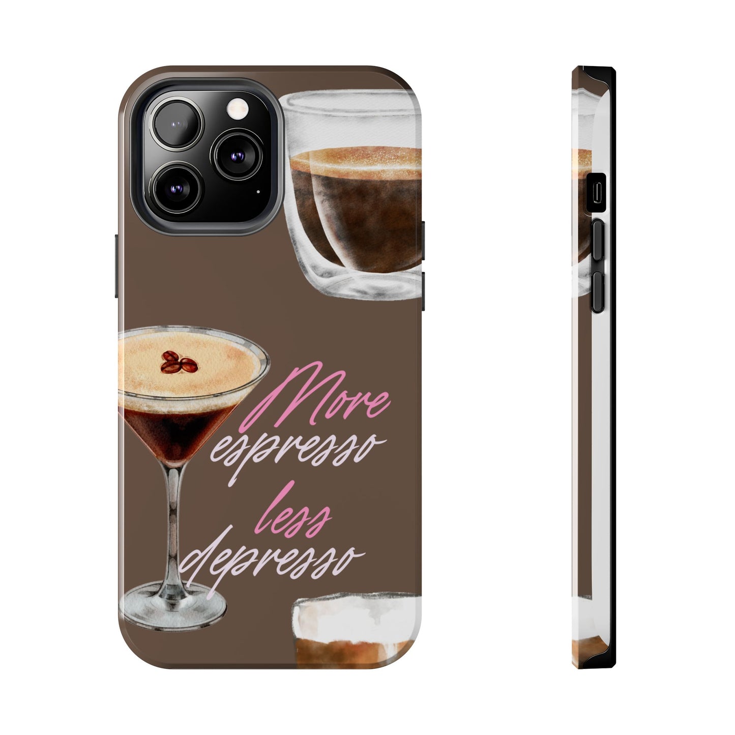 Stylish Coffee Phone Case, Espresso Lovers Gift, Cute Tough Case, Coffee Aesthetic, Phone Accessory for Baristas