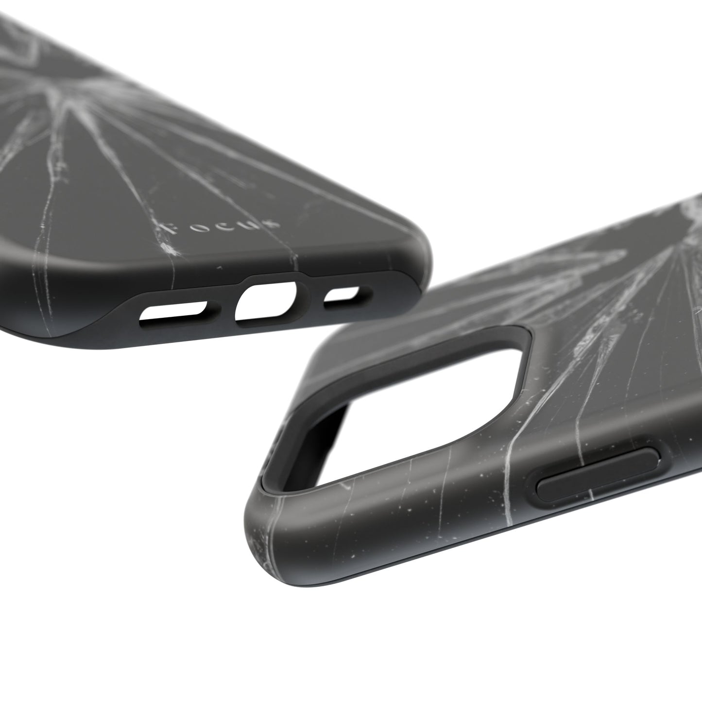 Durable Magnetic FOCUS Broken Glass Stylish Tough Case