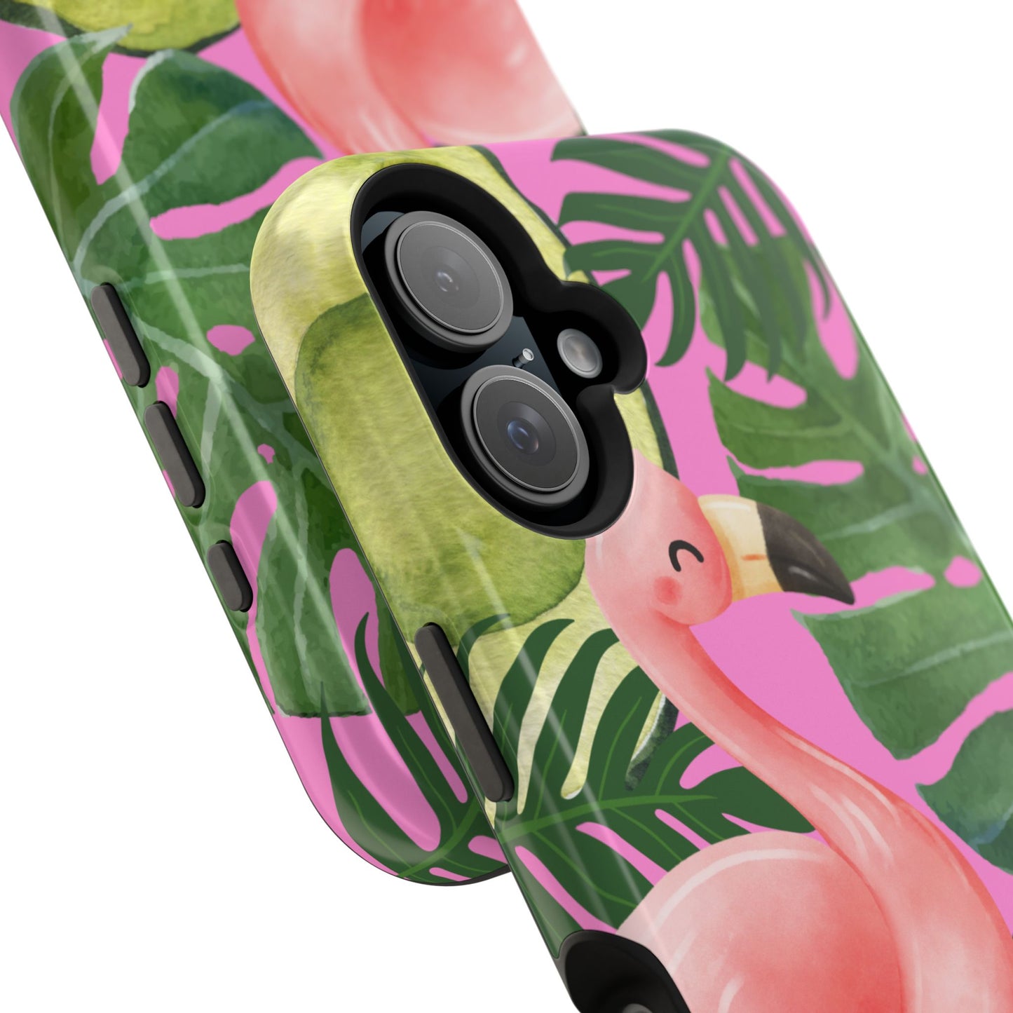 Tropical Flamingo, Cute, Summer Vibes MAGNETIC Tough Phone Case