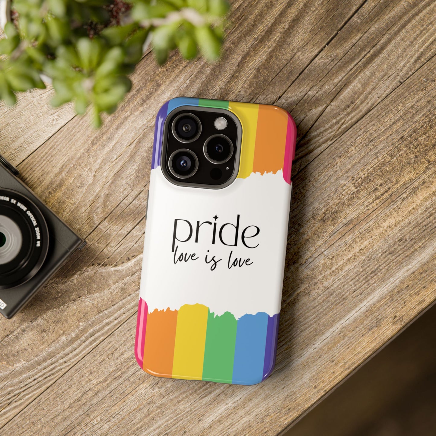 Pride - Love is Love, LGBTQ+, Rainbow Tough Phone Case