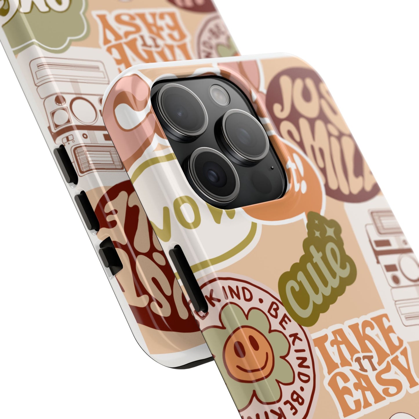 Vibrant, Positive Affirmation Sticker Phone Cases, Cute for Teens, Fun Ideas, Everyday Use