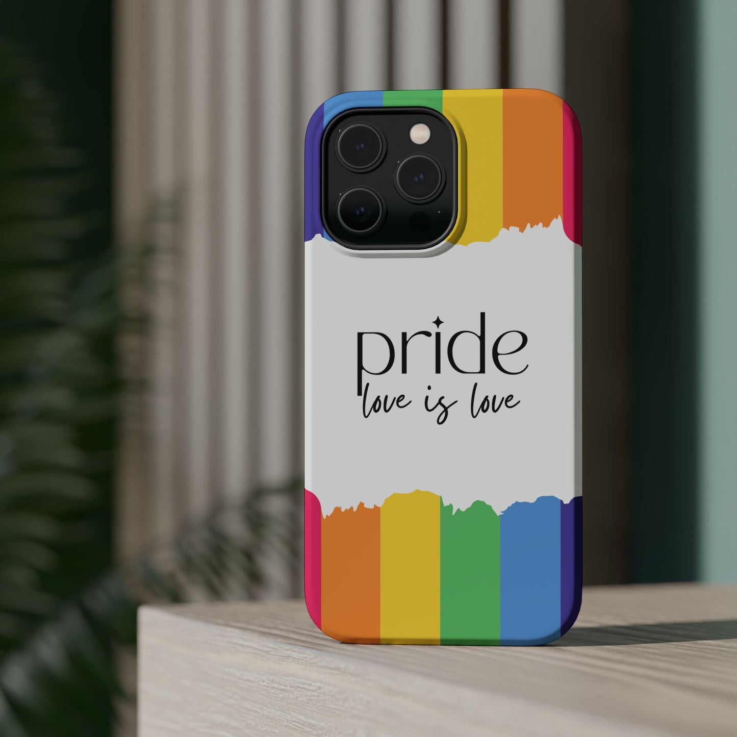 Pride - Love is Love, LGBTQ+, Rainbow Tough Phone Case