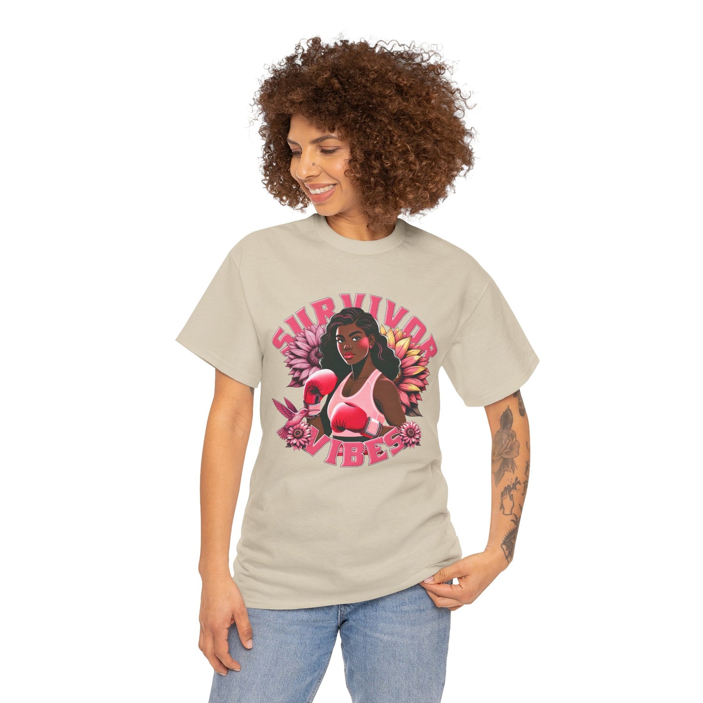 Survivor Vibes Unisex Tee - Empowering Breast Cancer T-Shirt