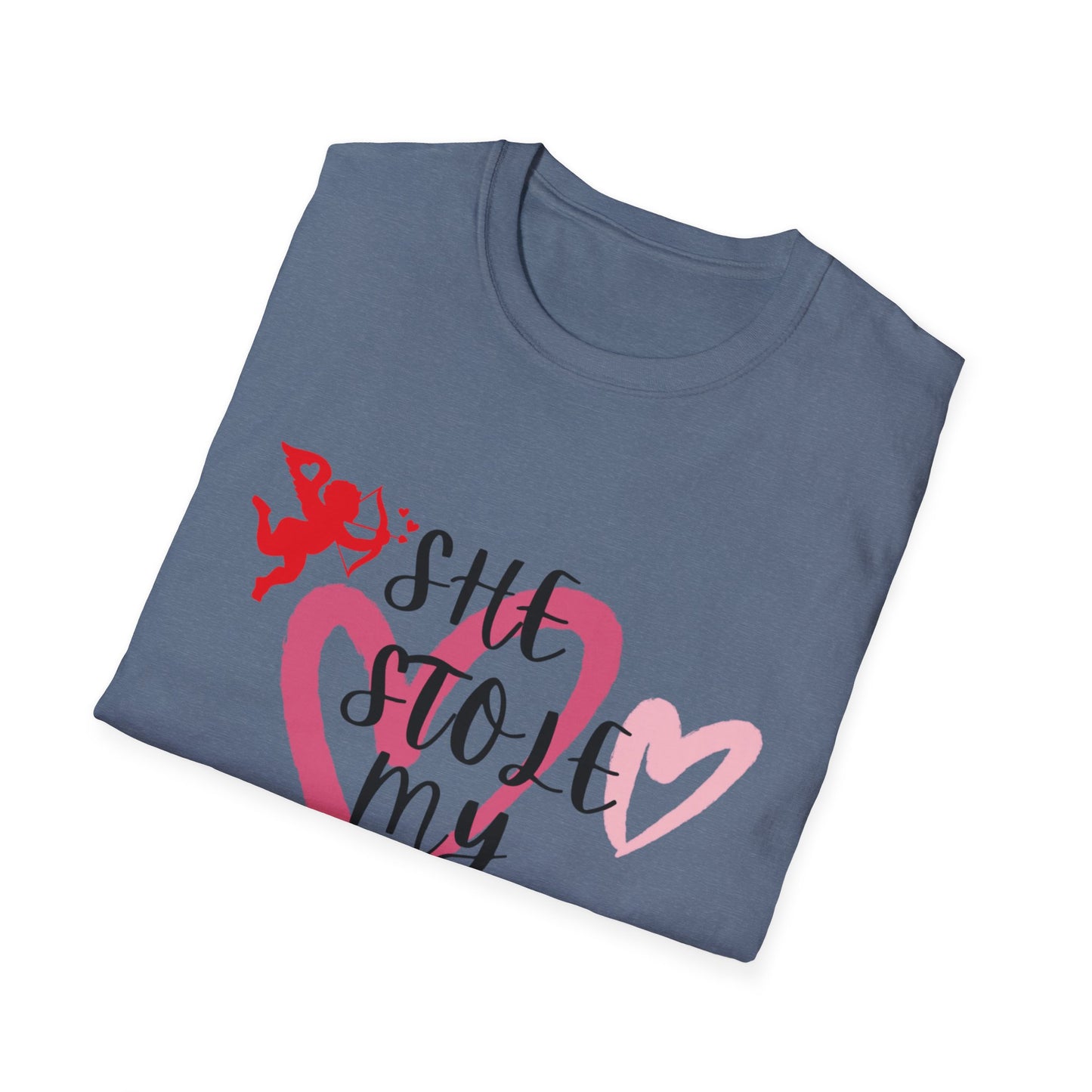 SHe Stole My Heart Unisex T-Shirt - Cute Valentine’s Day Couple Shift