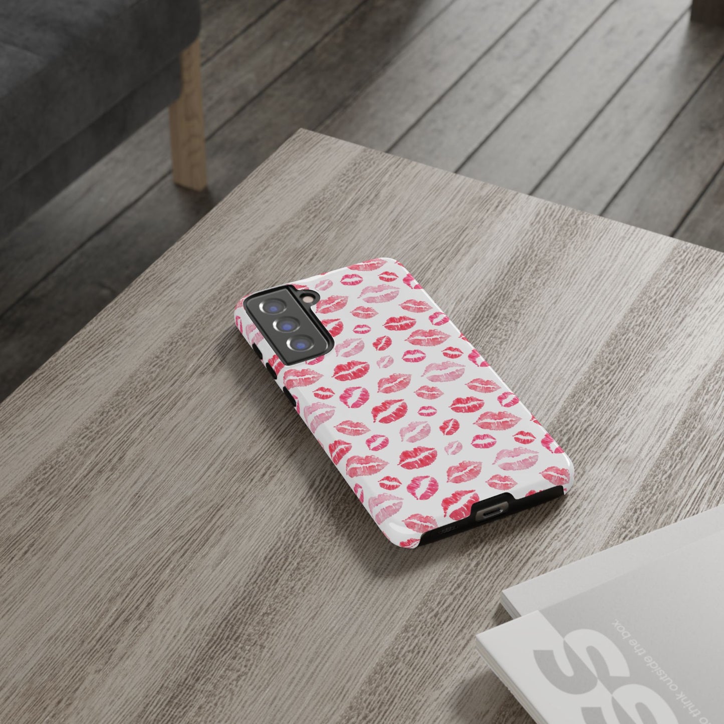 Kiss Pattern Tough Phone Cases, Cute, Unique for Samsung