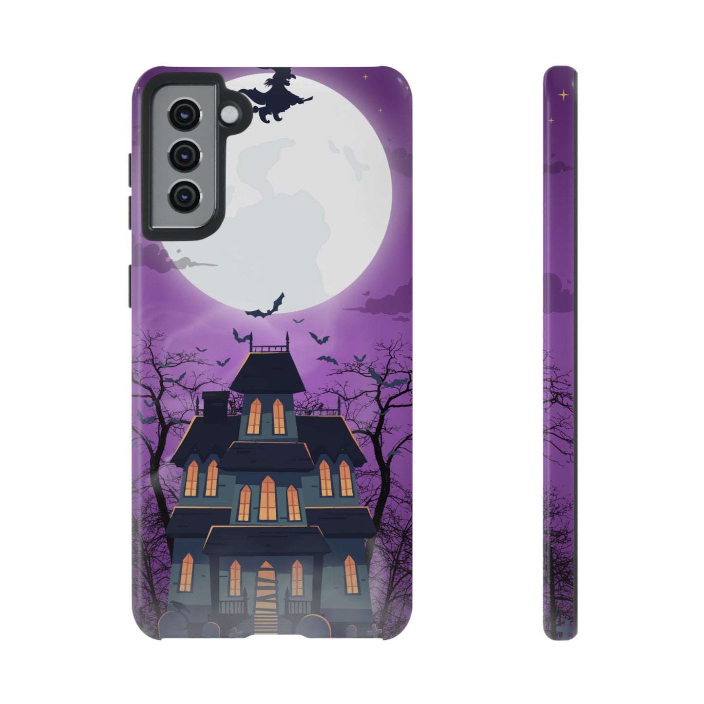 Halloween Haunted, Spooky House, Witchy Vibe Phone Case for Samsung