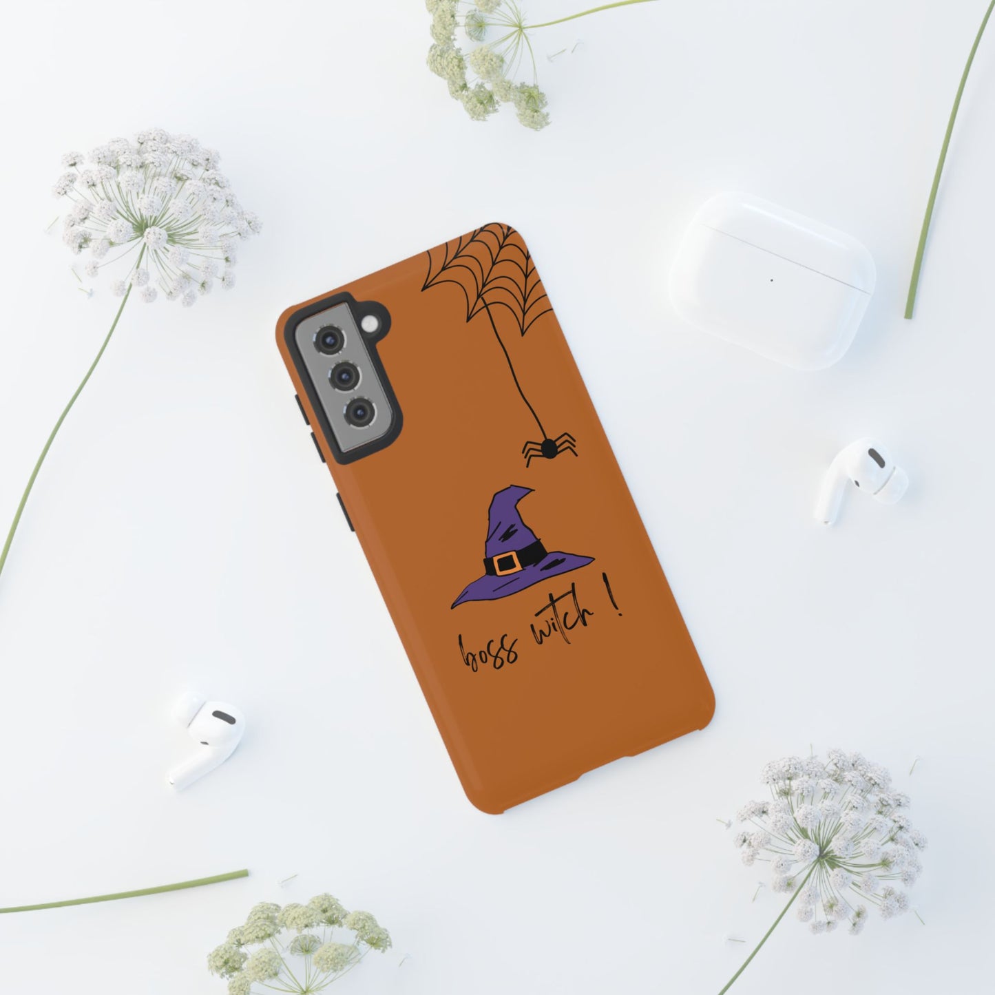 Halloween Phone Case, Boss Witch Phone Cover, Spooky Witch Design, Phone Accessory, Gift for Her, Autumn Decor, Witchy Aesthetic