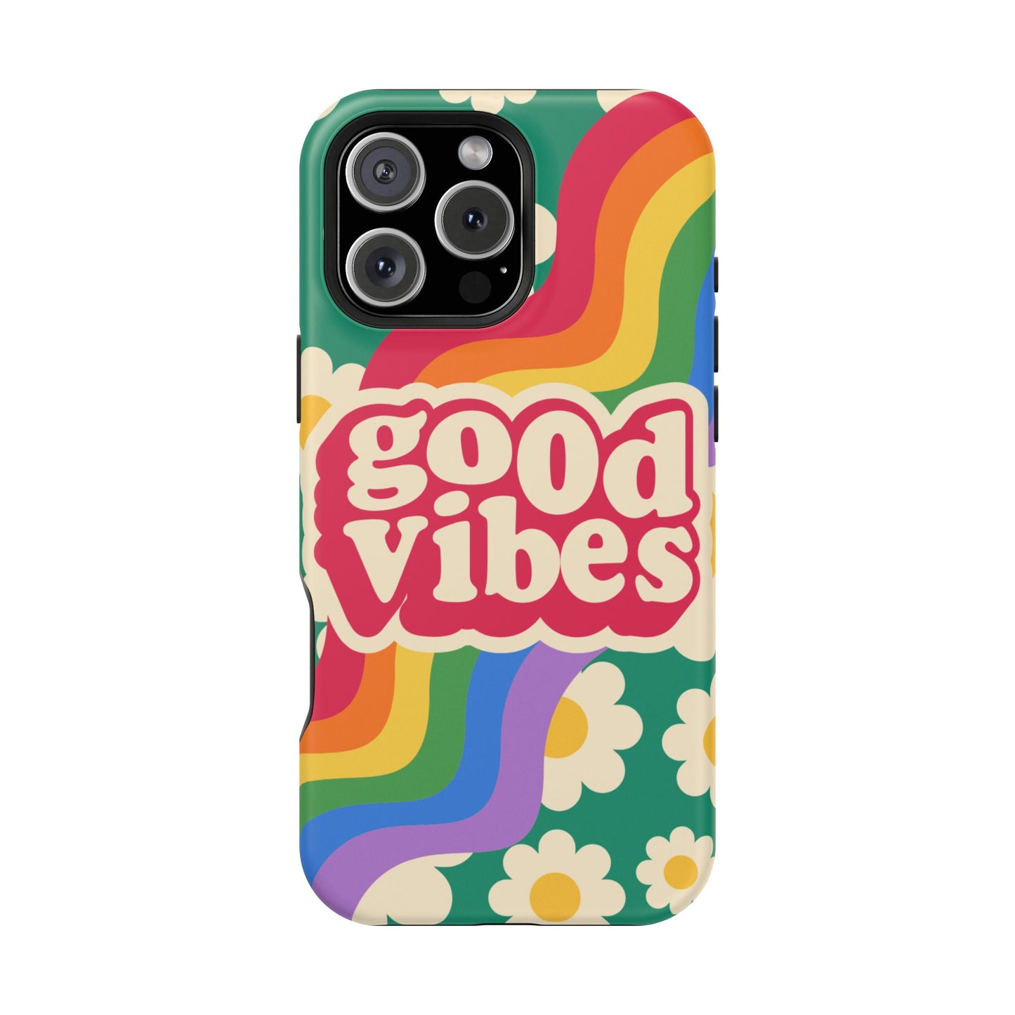 Good Vibes MAGNETIC Tough Phone Cases, Colorful, Cheerful Phone Protection, Gifts for Friends
