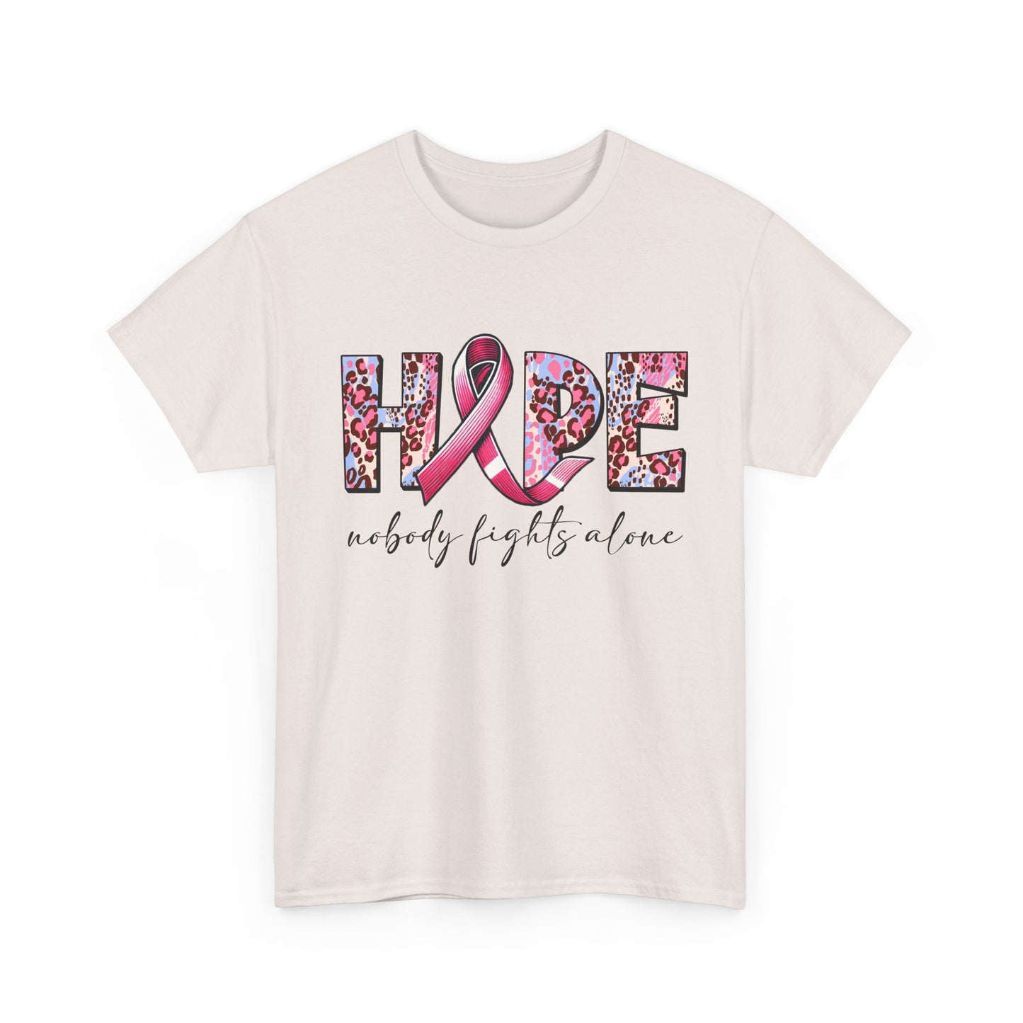 Hope & Support Unisex Tee - Nobody Fights Alone