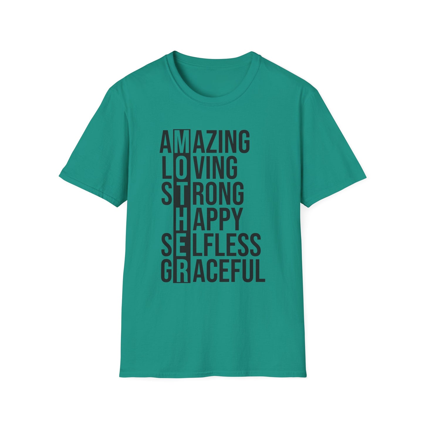 Affirmation T-Shirt - Inspirational Amazing Loving Strong Happy Selfless Graceful-MOTHER
