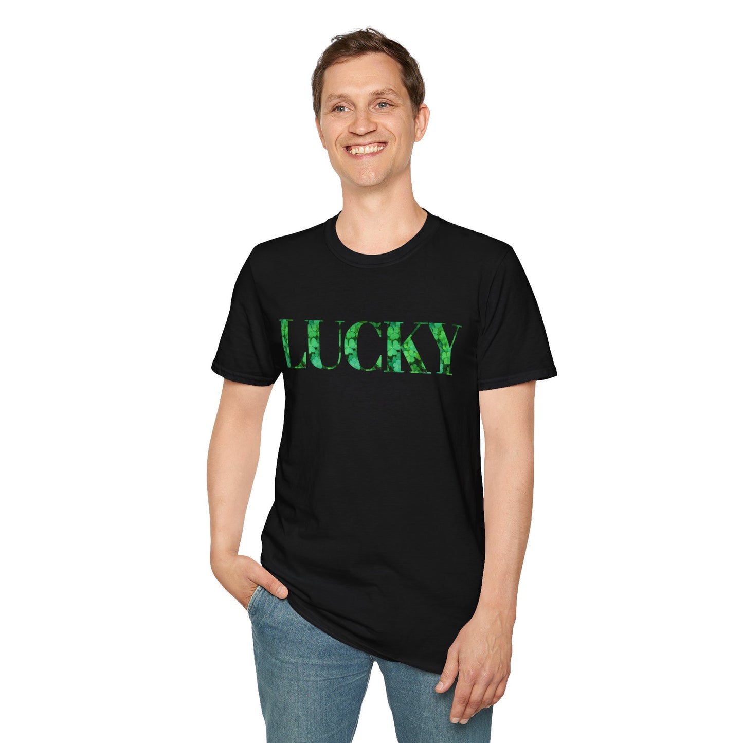 Lucky Green-Clover Unisex T-Shirt - Perfect for St. Patrick's Day & Everyday Wear