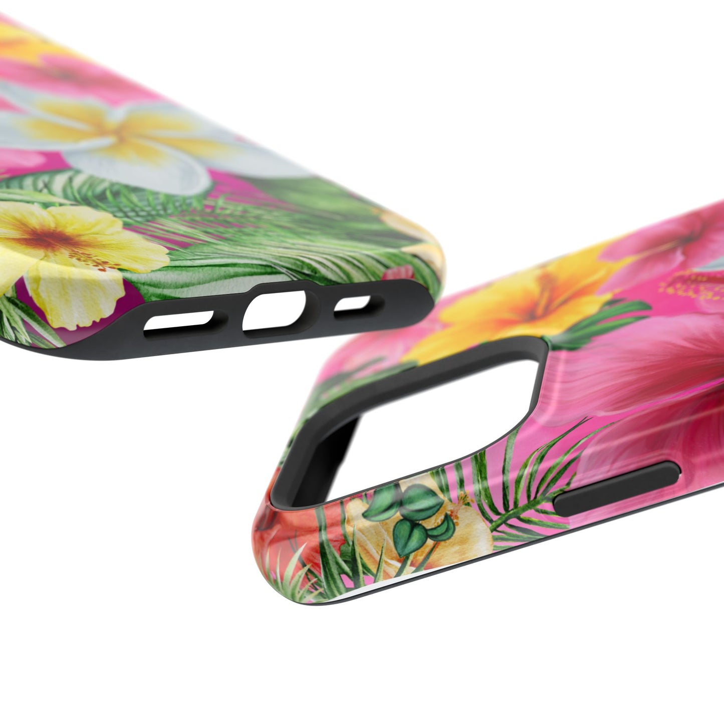 Tropical Floral MAGNETIC Phone Case - Tough, Durable, Chic Protection, Summer Vibes, Gift for Her