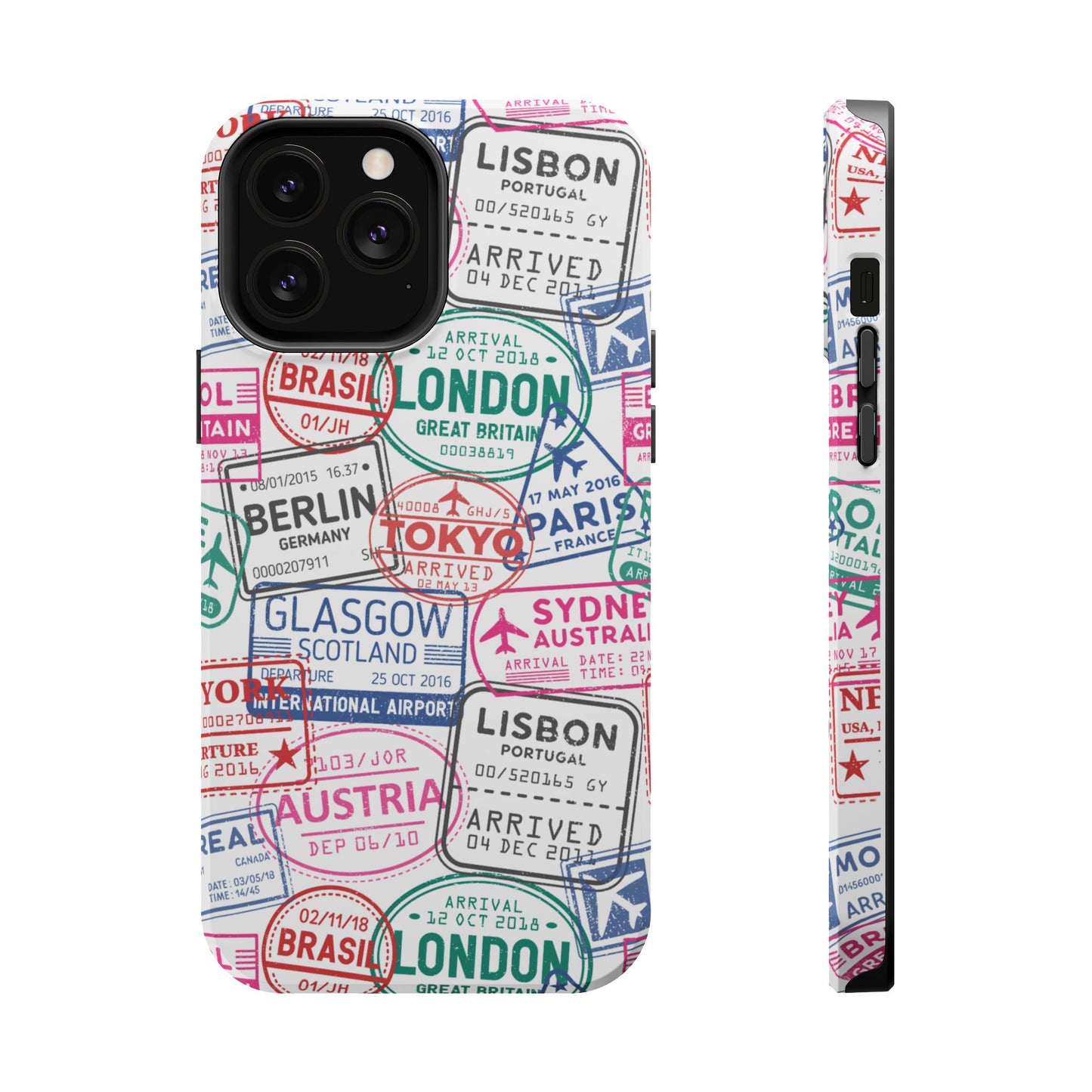 Travel-Inspired, Passport, Travelers, Adventure Stamp, Unique MAGNETIC Phone Case