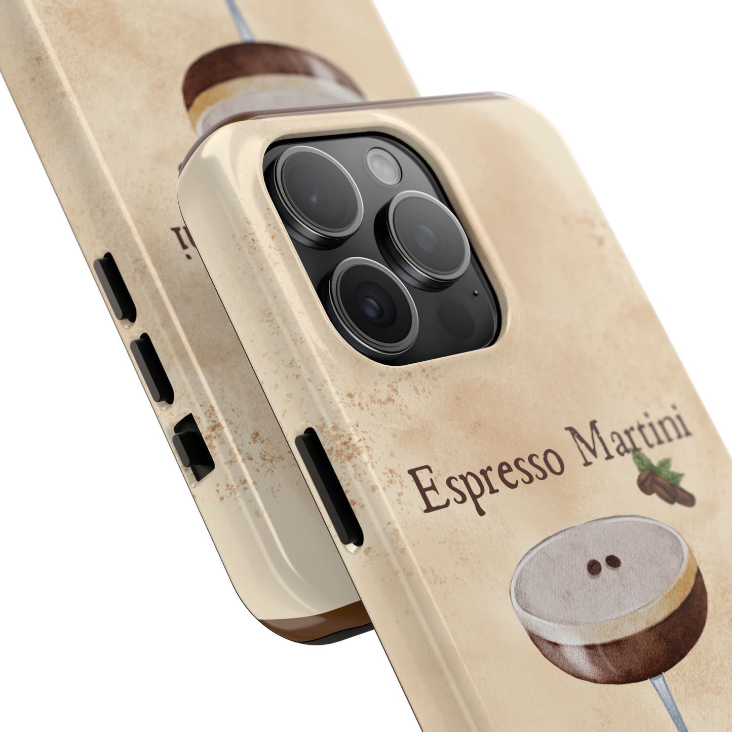 Espresso Martini Tough Phone Cases | Stylish Drink Design | Unique Gift for Cocktail Lovers | Perfect for Any Occasion