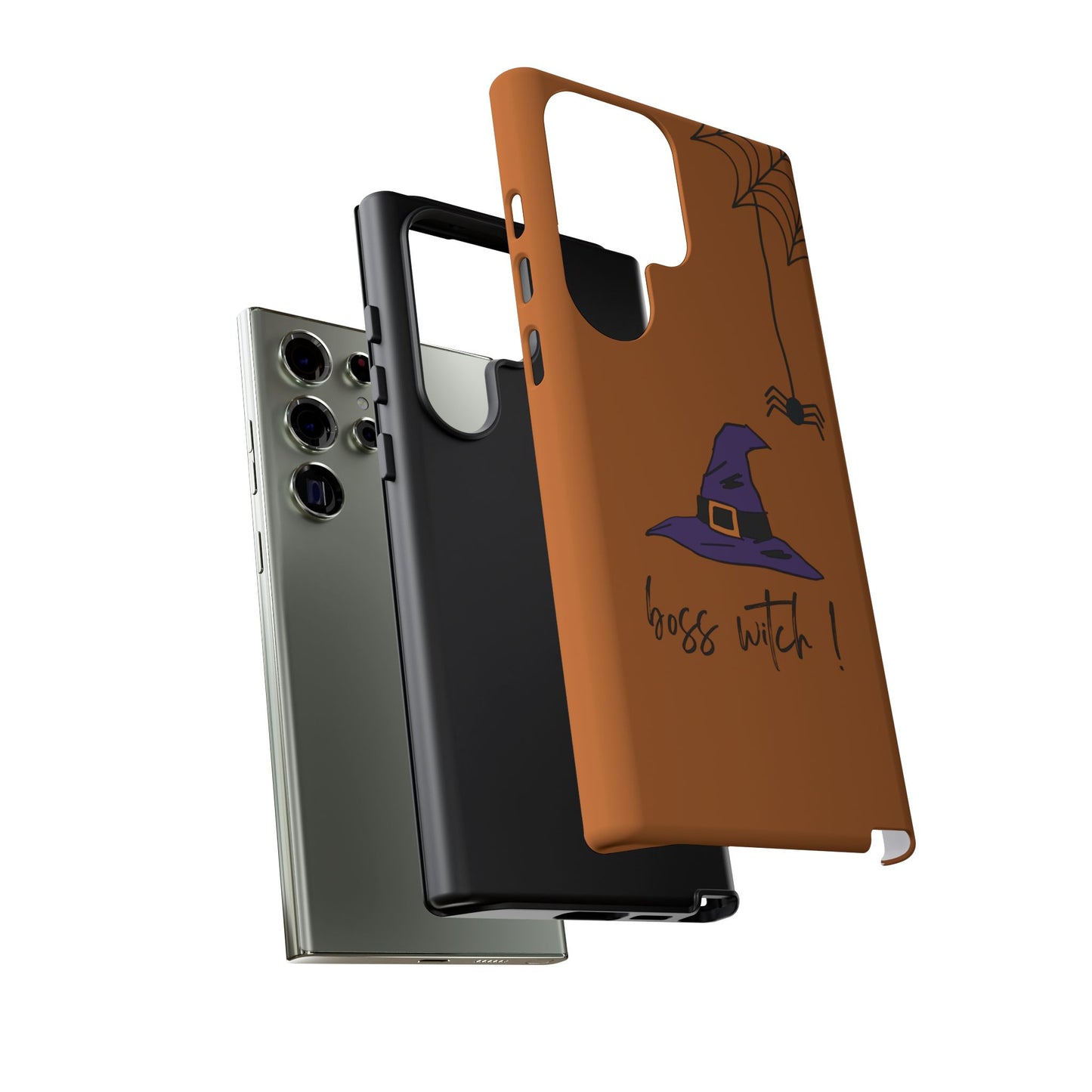 Halloween Phone Case, Boss Witch Phone Cover, Spooky Witch Design, Phone Accessory, Gift for Her, Autumn Decor, Witchy Aesthetic