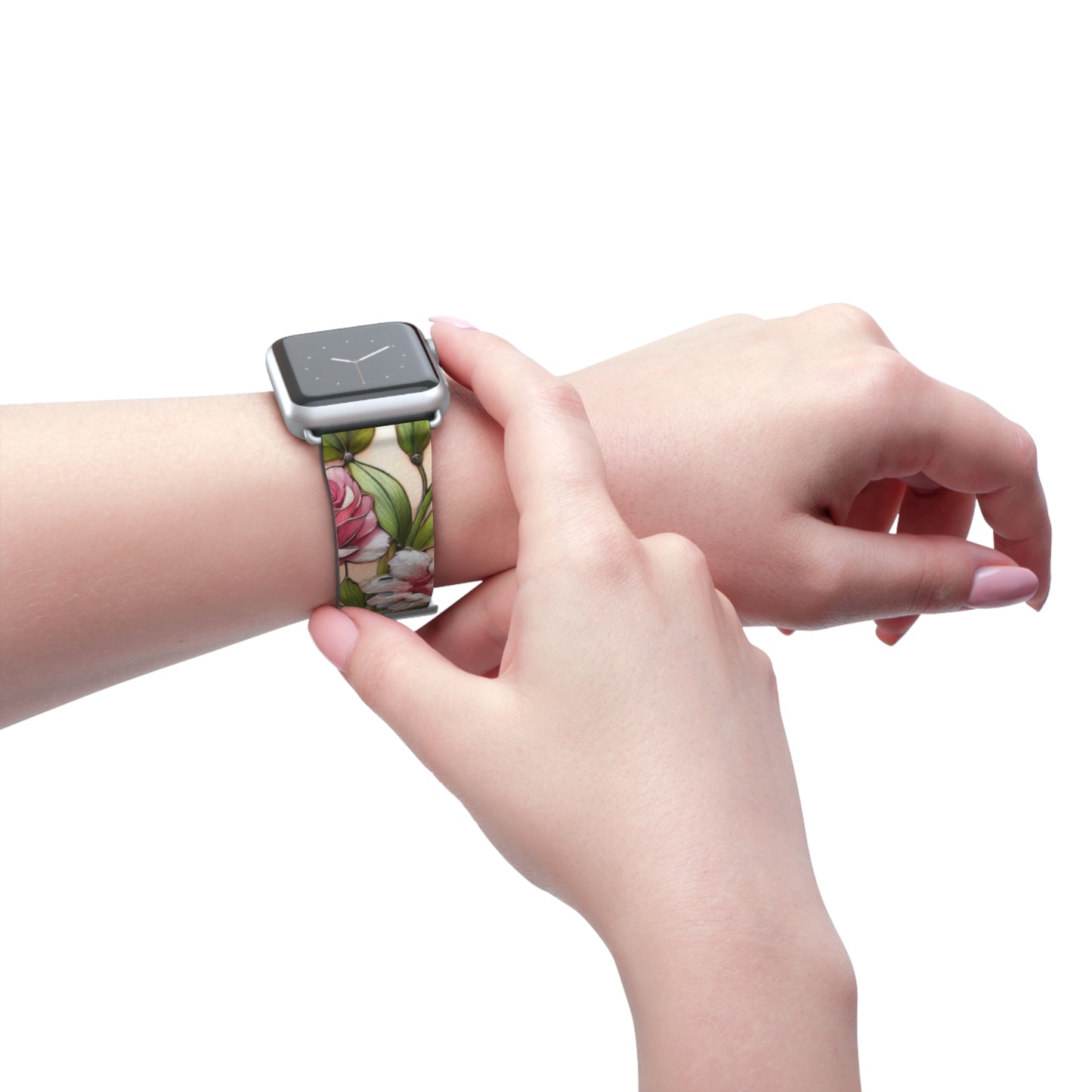 Floral Watch Band - Vibrant Bloom Design for Smartwatches