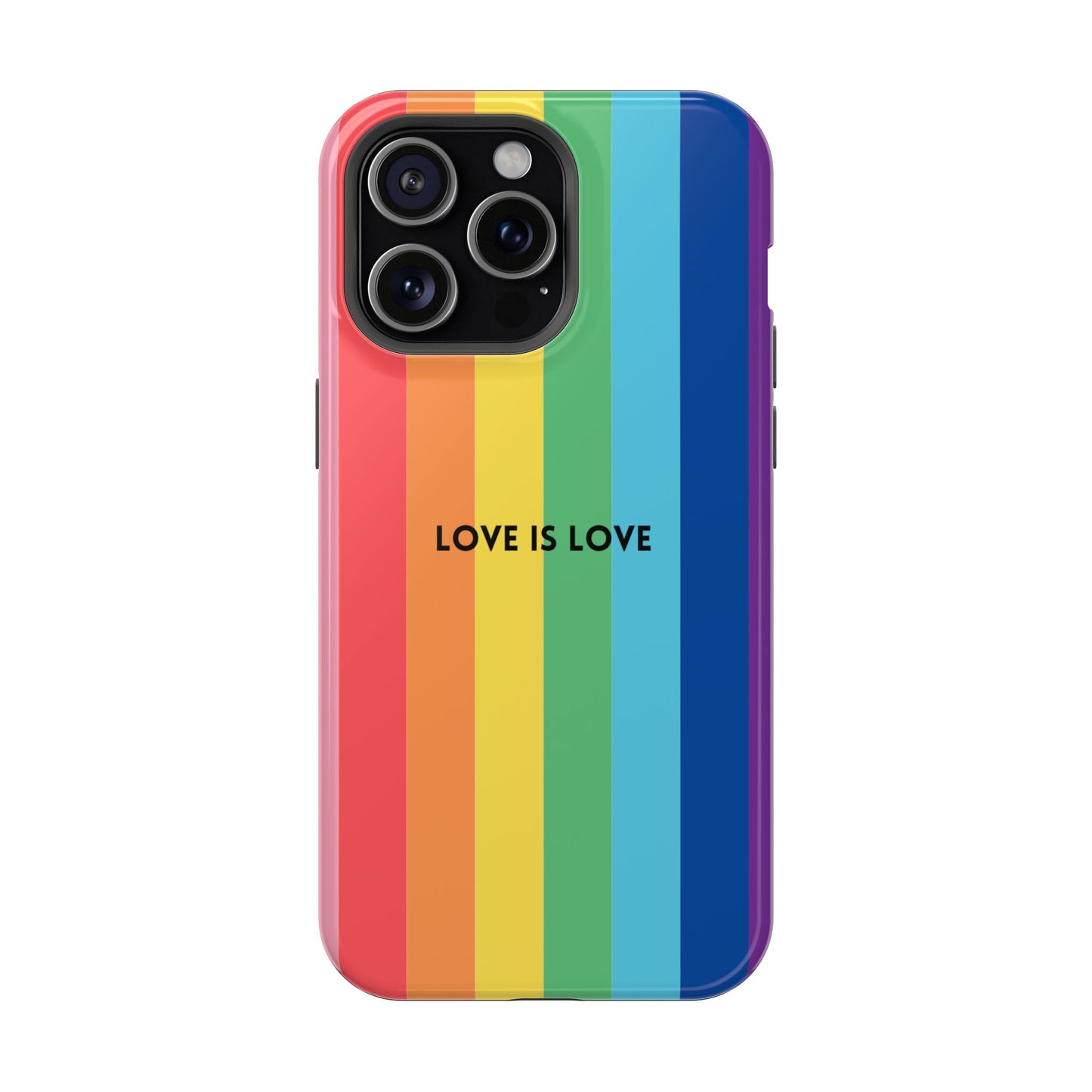 lOVE IS LOVE- Rainbow, LGBTQ+ Pride MAGNETIC Phone Case