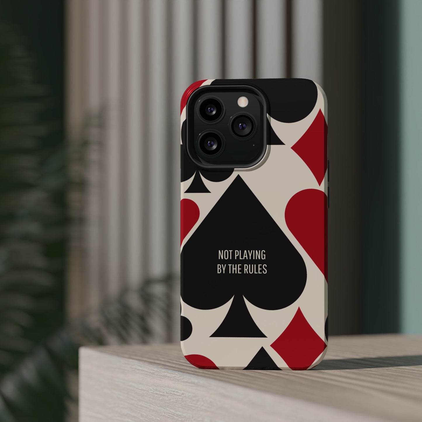 Bold Playing Card Tough Phone Case - Not Playing by the Rules for Iphone