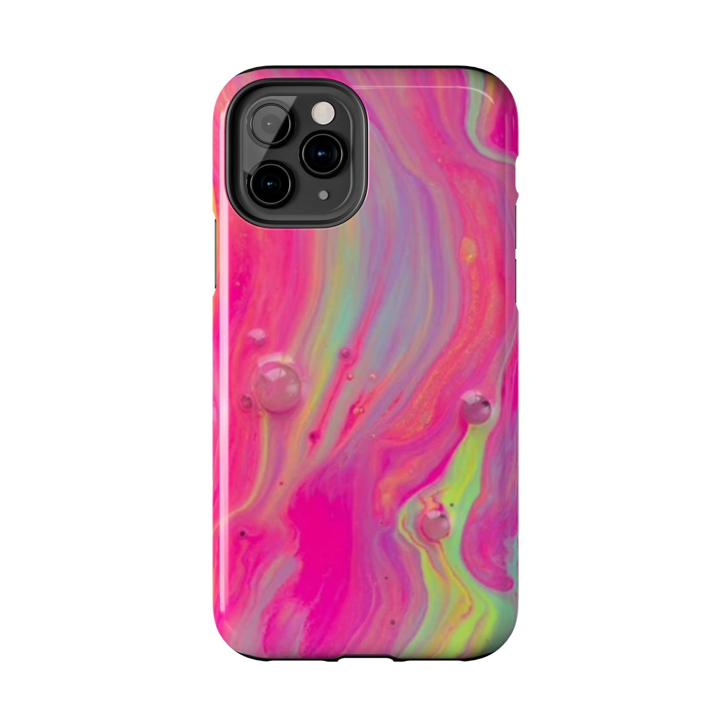 Colorful Swirl Futuristic Tough Phone Case, Stylish Durable Cover for Iphone