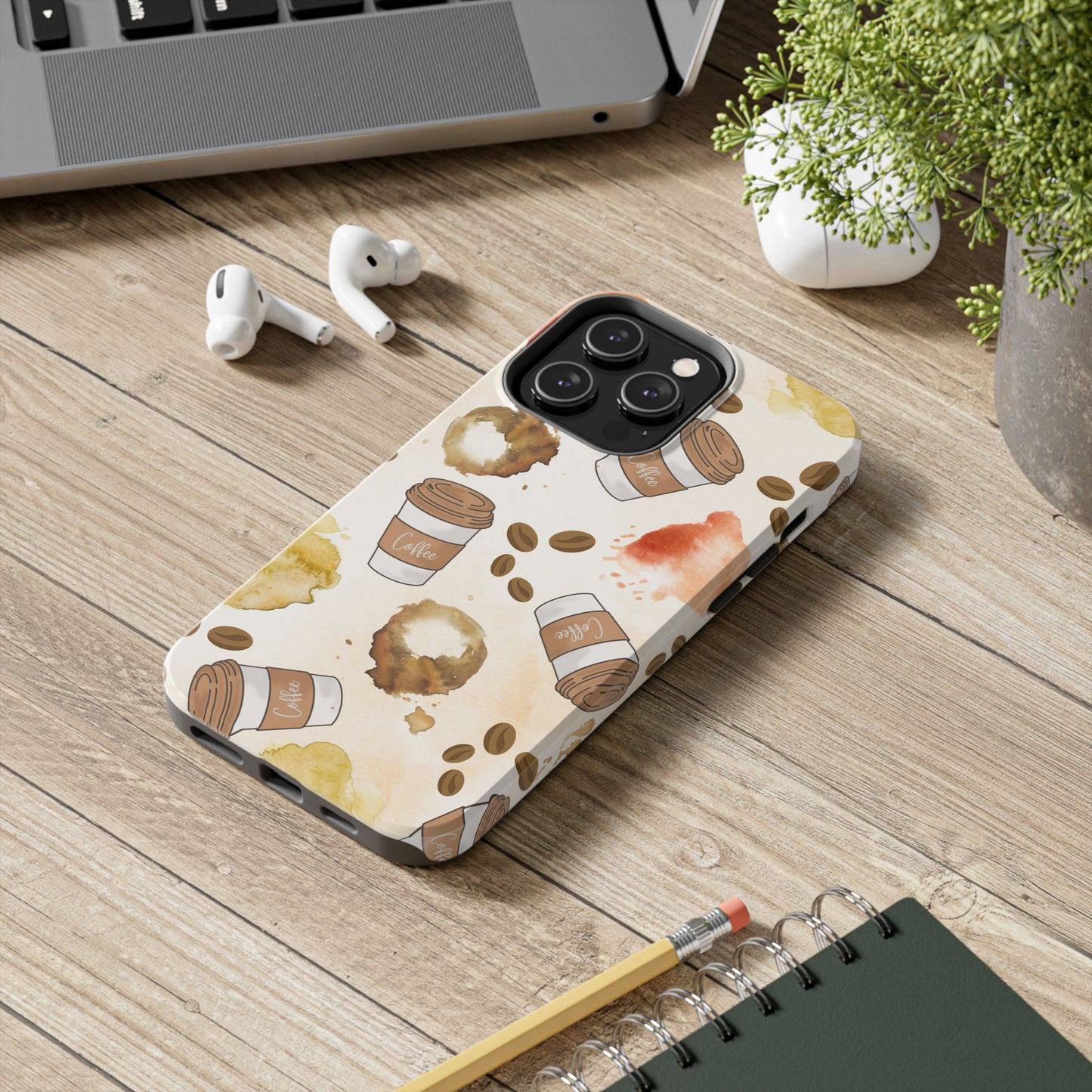 Cute, Trendy, Coffee Lover, Barista Tough Phone Cases for Iphone