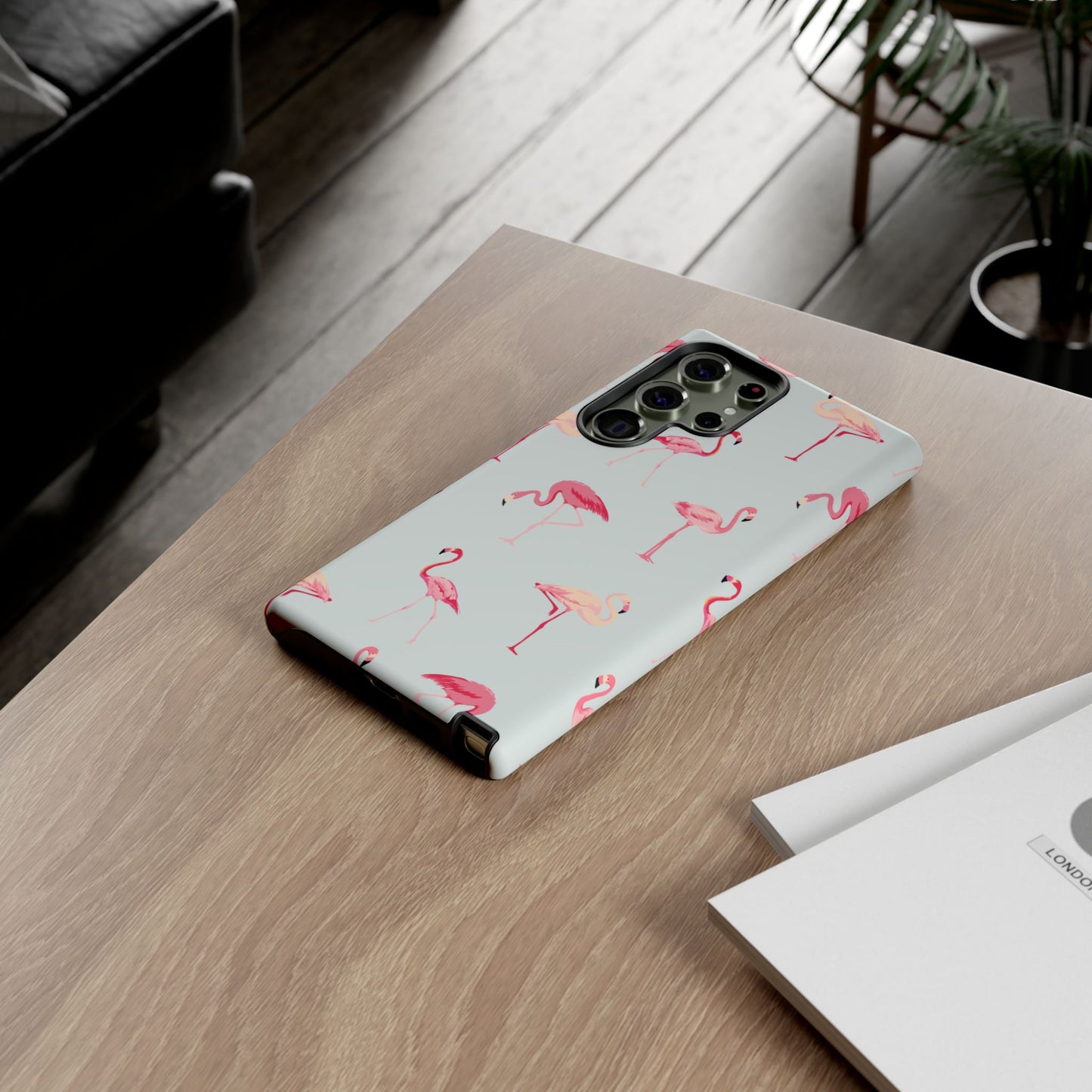 Stylish Flamingo, Summer Vibes Tough Phone Case for Samsung