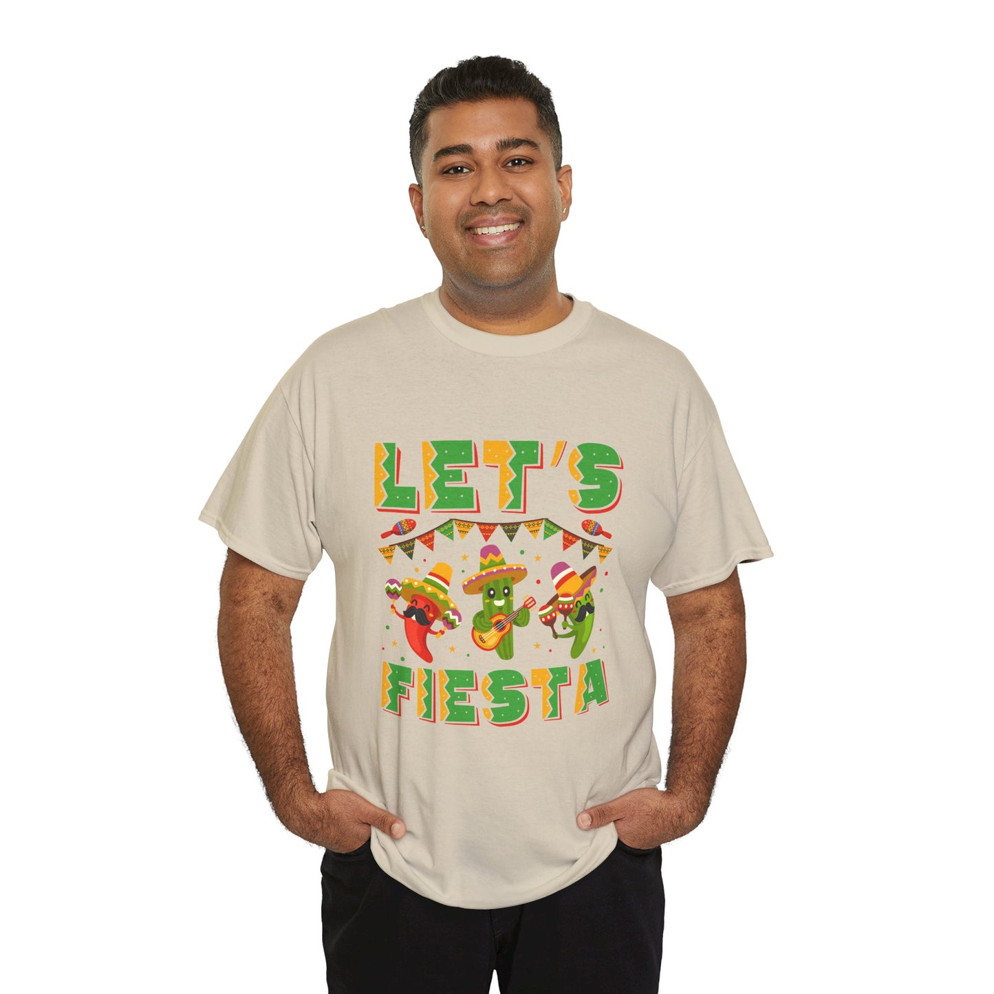 Let's Fiesta Unisex Heavy Cotton Tee - Fun Party Shirt for Celebrations