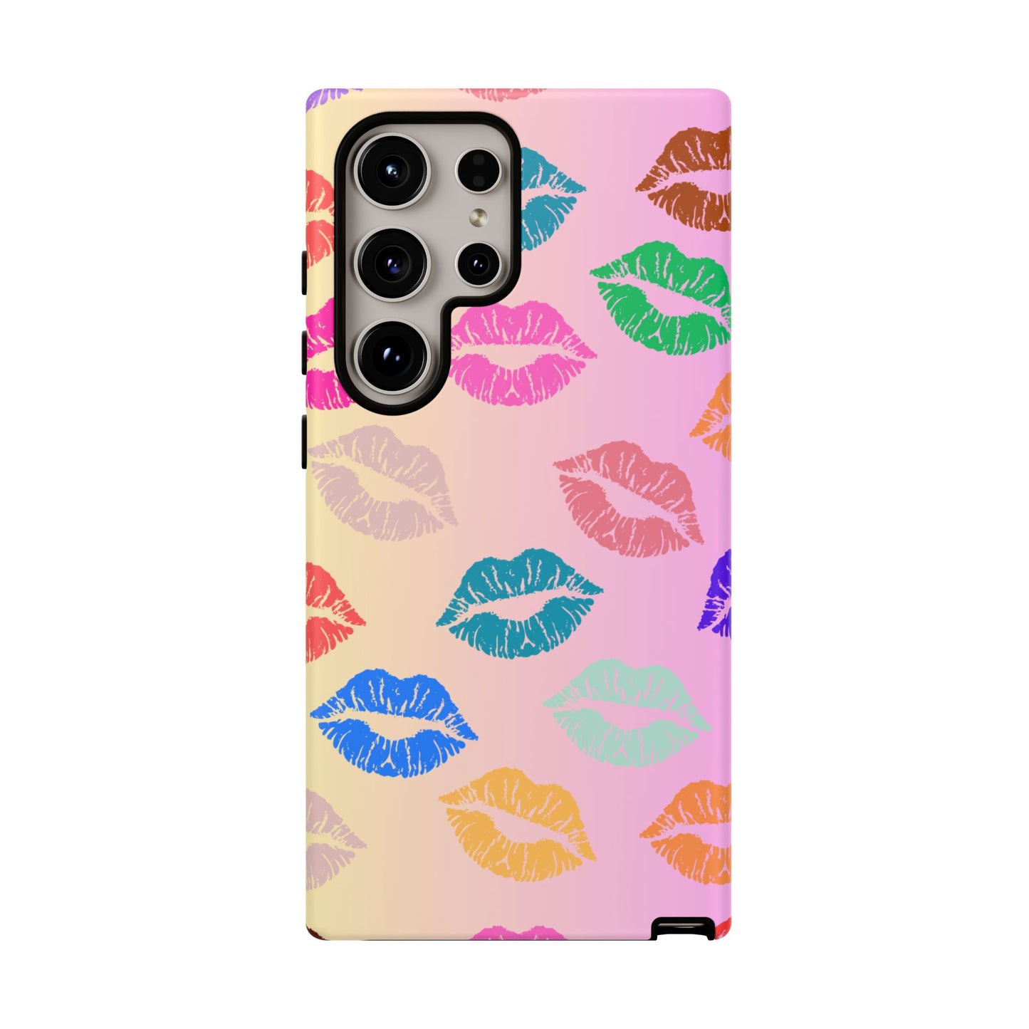 Kiss Print Tough Phone Cases Cute, Durable for Samsung