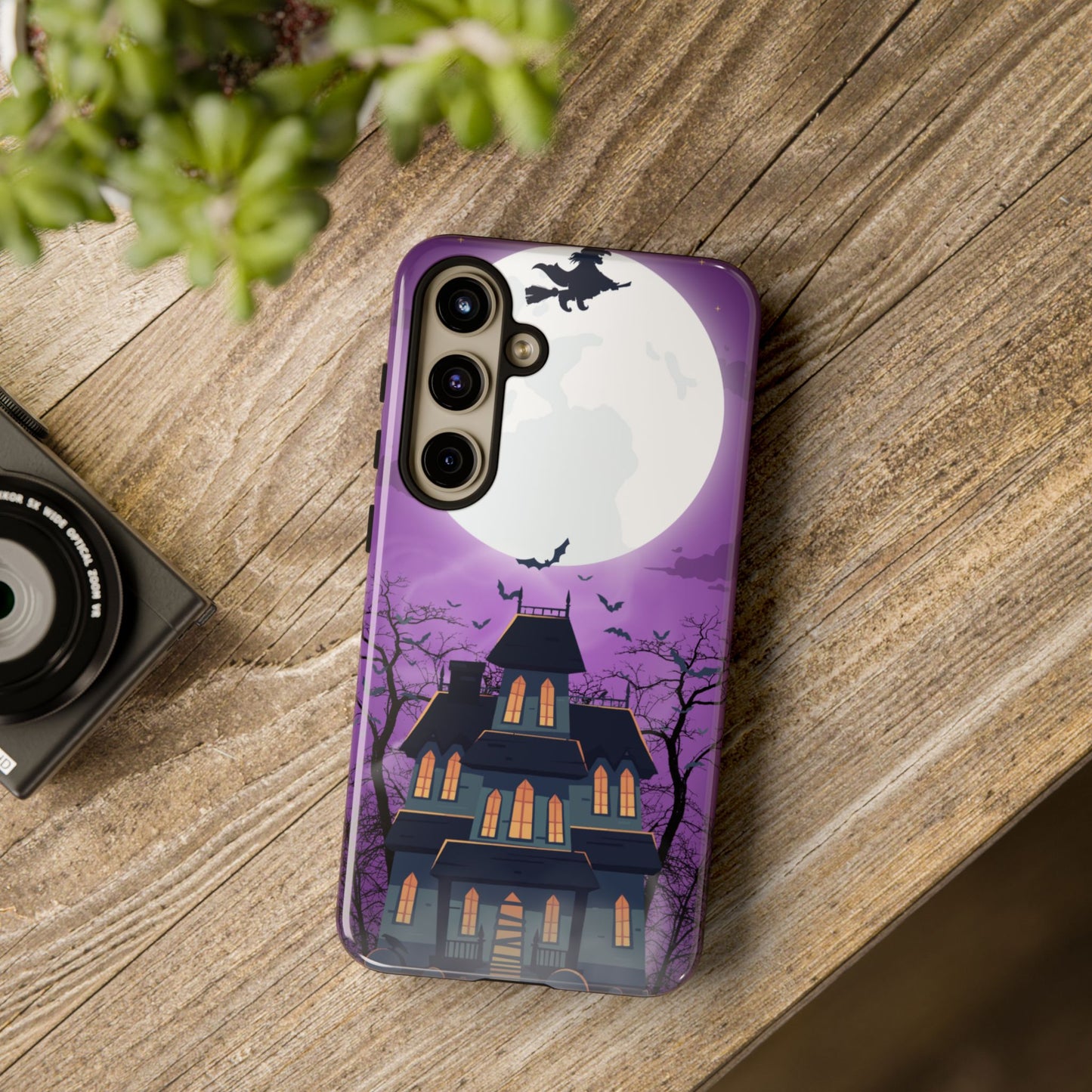 Halloween Haunted, Spooky House, Witchy Vibe Phone Case for Samsung