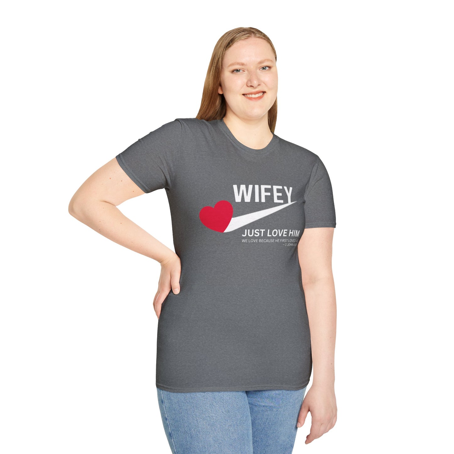 Wifey Just Love Him T-Shirt for Anniversaries & Valentine’s Day