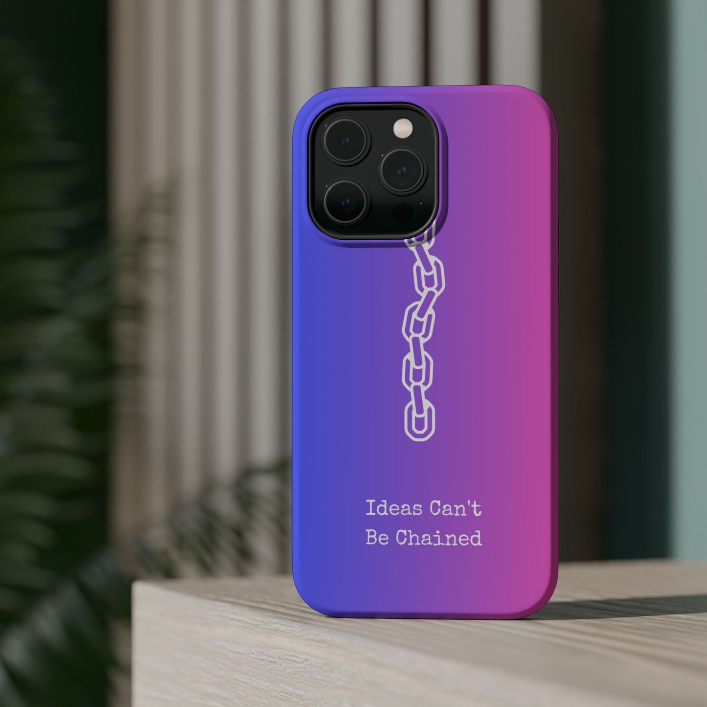 Colorful MAGNETIC Inspirational, Motivational - Ideas Can't Be Chained Phone Cases