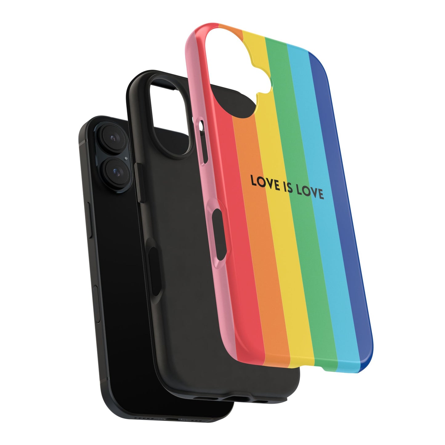 LOVE IS LOVE Colorful Love, Pride Tough Phone Case