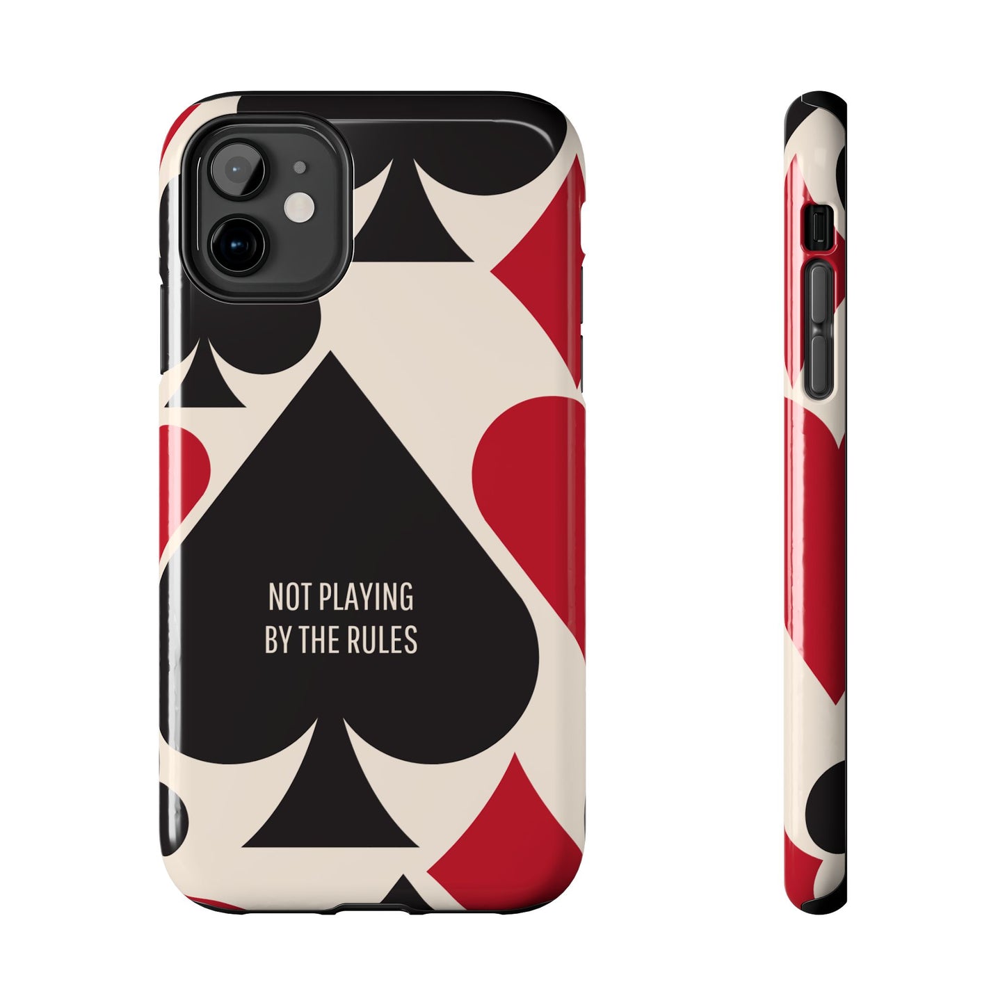 Bold Playing Card Tough Phone Case - Not Playing by the Rules