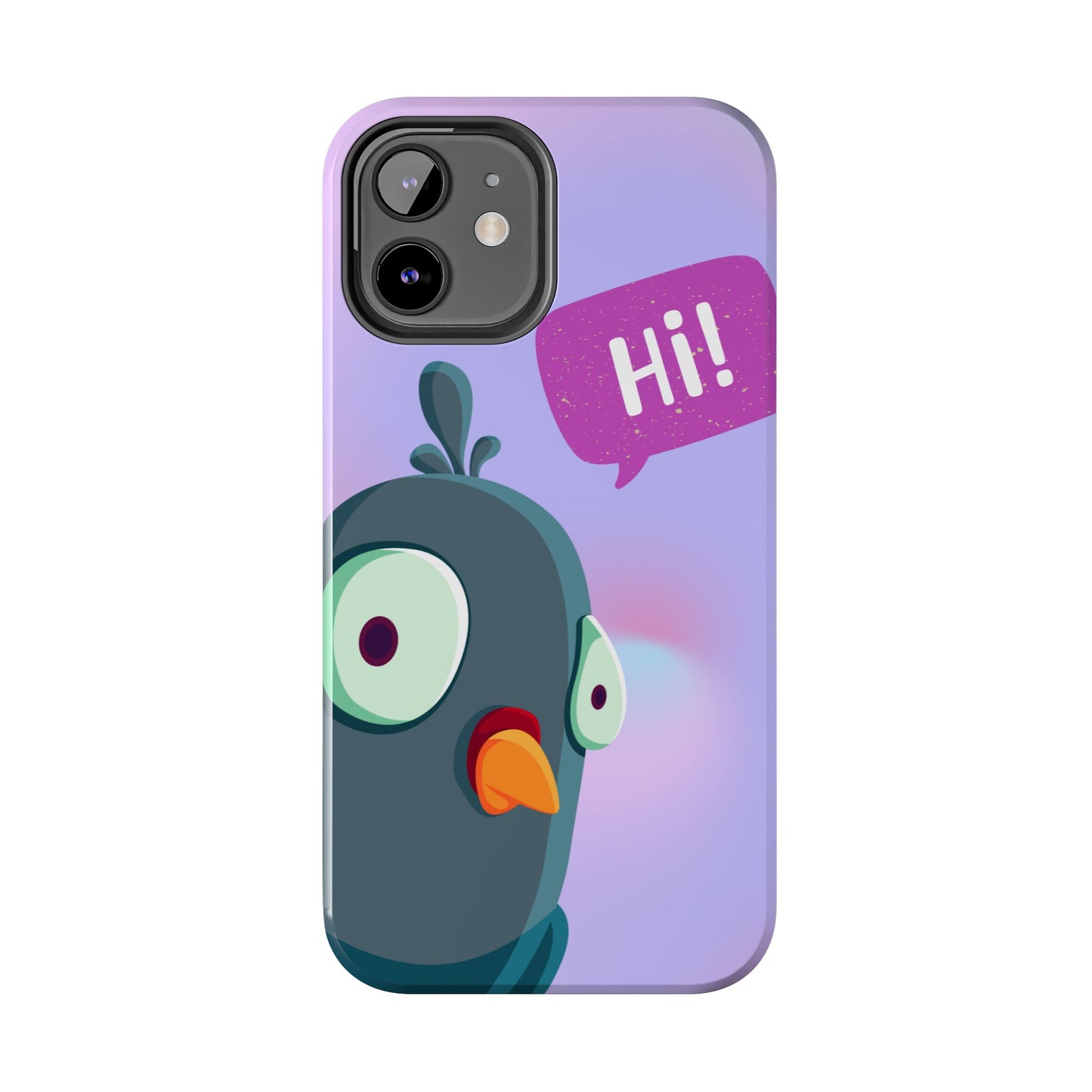 Colorful Cartoon Bird Tough Phone Case - Say Hi!