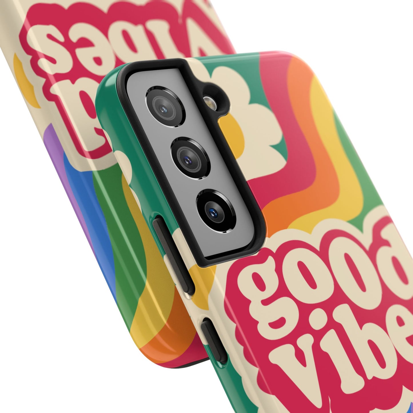 Good Vibes Tough Phone Cases, Colorful, Cheerful Phone Protection, Gifts for Friends