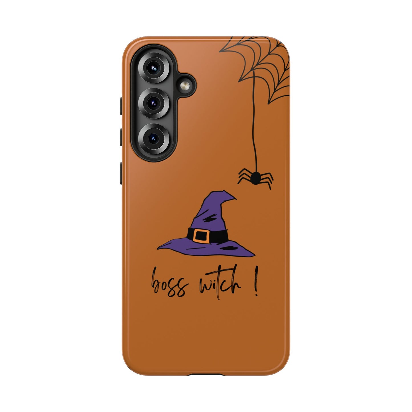 Halloween Phone Case, Boss Witch Phone Cover, Spooky Witch Design, Phone Accessory, Gift for Her, Autumn Decor, Witchy Aesthetic